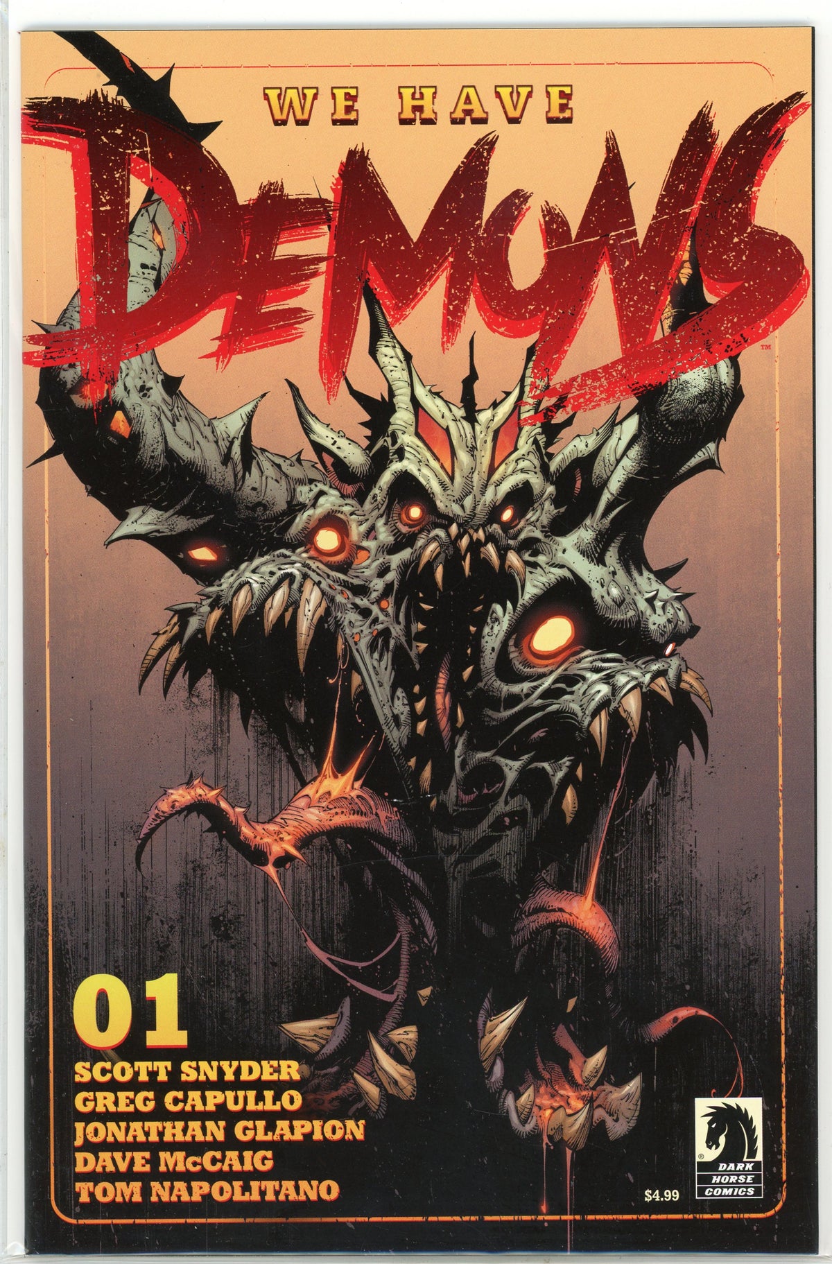 WE HAVE DEMONS #1 NM DARK HORSE COMICS CAPULLO SNYDER WORK GREAT GLOSS
