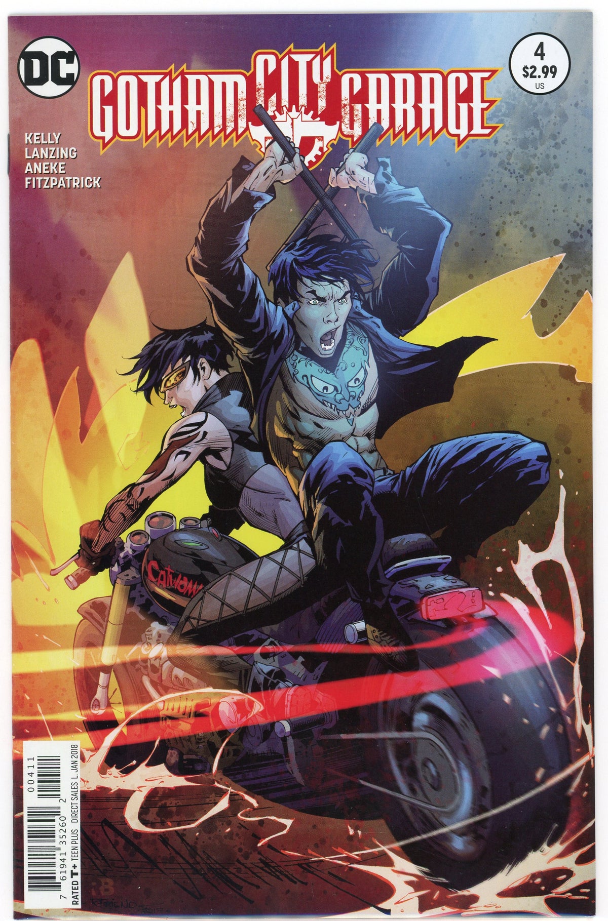 GOTHAM CITY CARNAGE #4 NM ALL OIUT ACTION COVER VIBRANT SHEEN