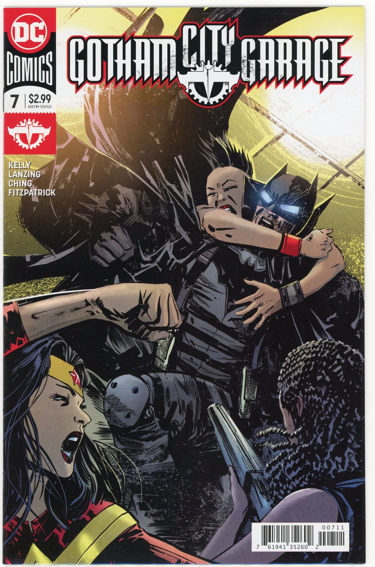 GOTHAM CITY GARAGE #7 NM VIVID HUES STUNNING BATTLE COVER