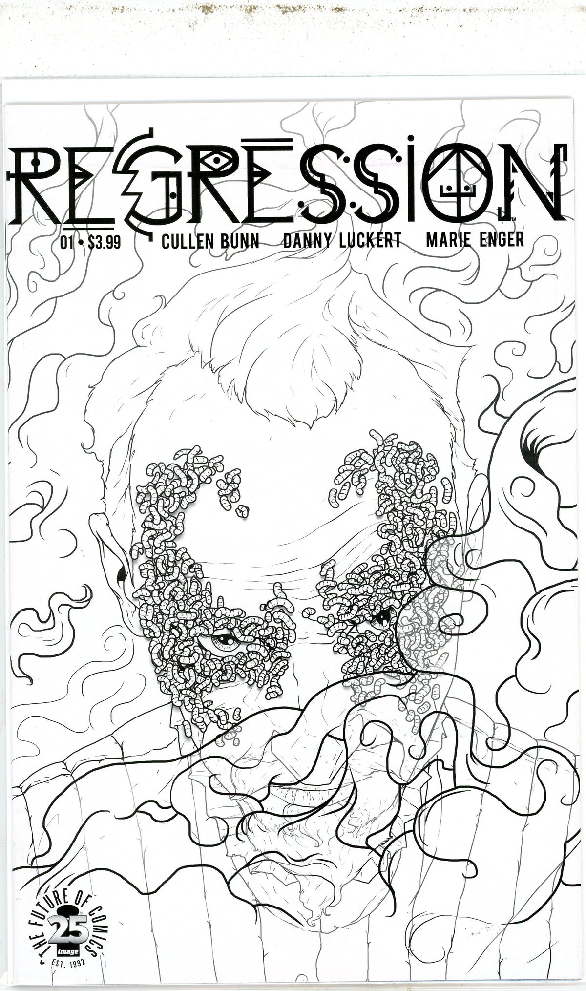REGRESSION #1 NM AWESOME BLACK AND WHITE COVER GREAT GLOSS