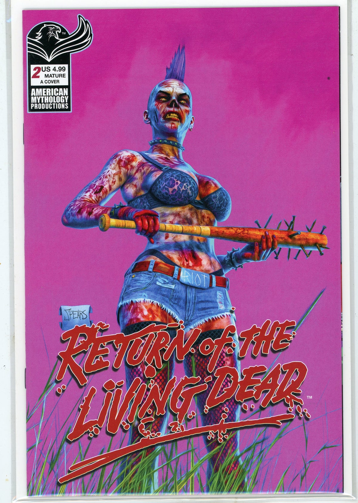 RETURN OF THE LIVING DEAD #2 COVER A NM INCREDIBLE COVER KILLER GLOSS
