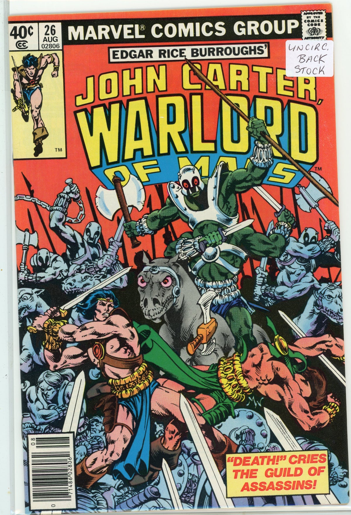 JOHN CARTER WARLORD OF MARS #26 NM UNCIRCULATED BACK STOCK AMAZING GLOSS