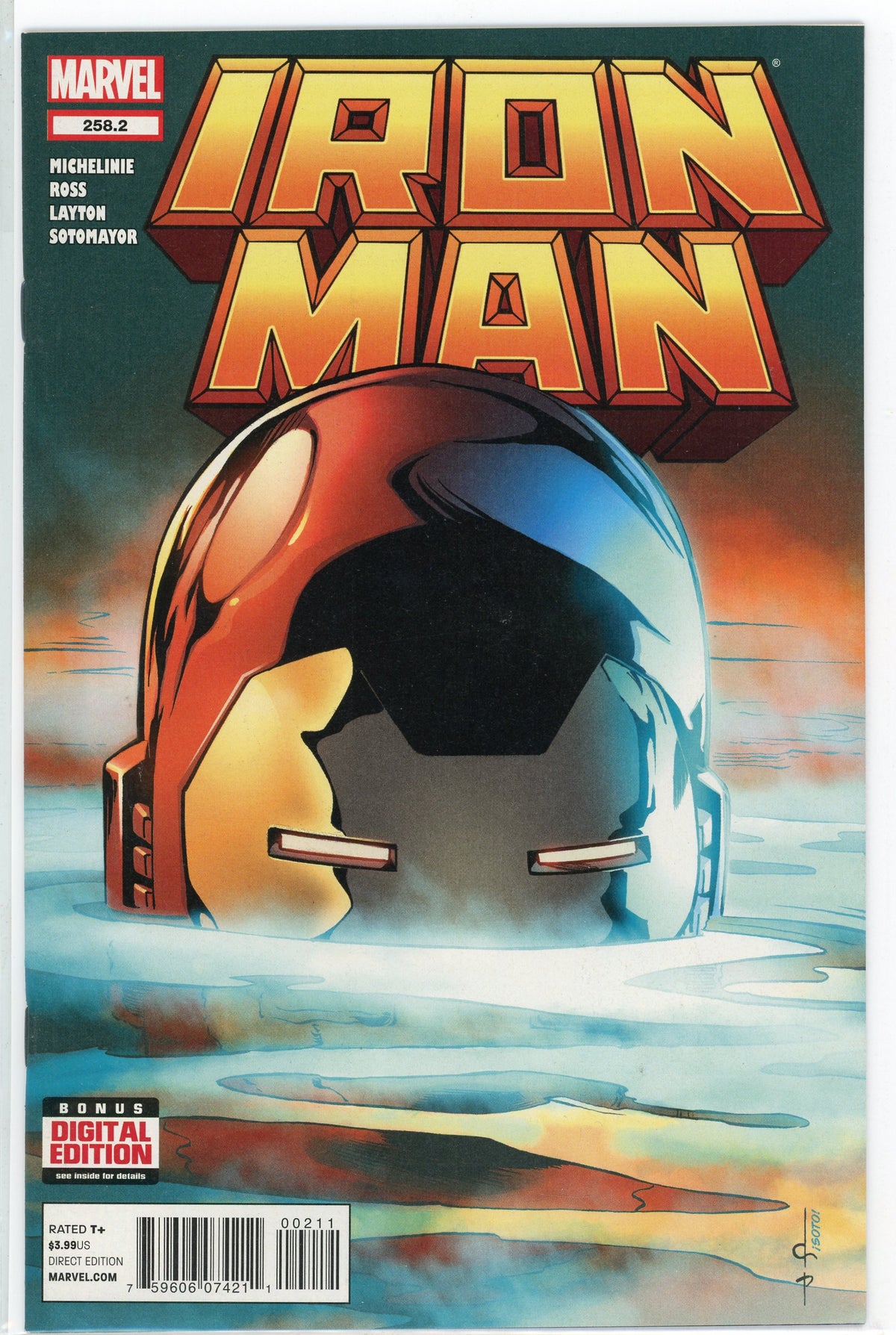IRON MAN #258.2 NM DRAMATIC COVER AMAZING GLOSS