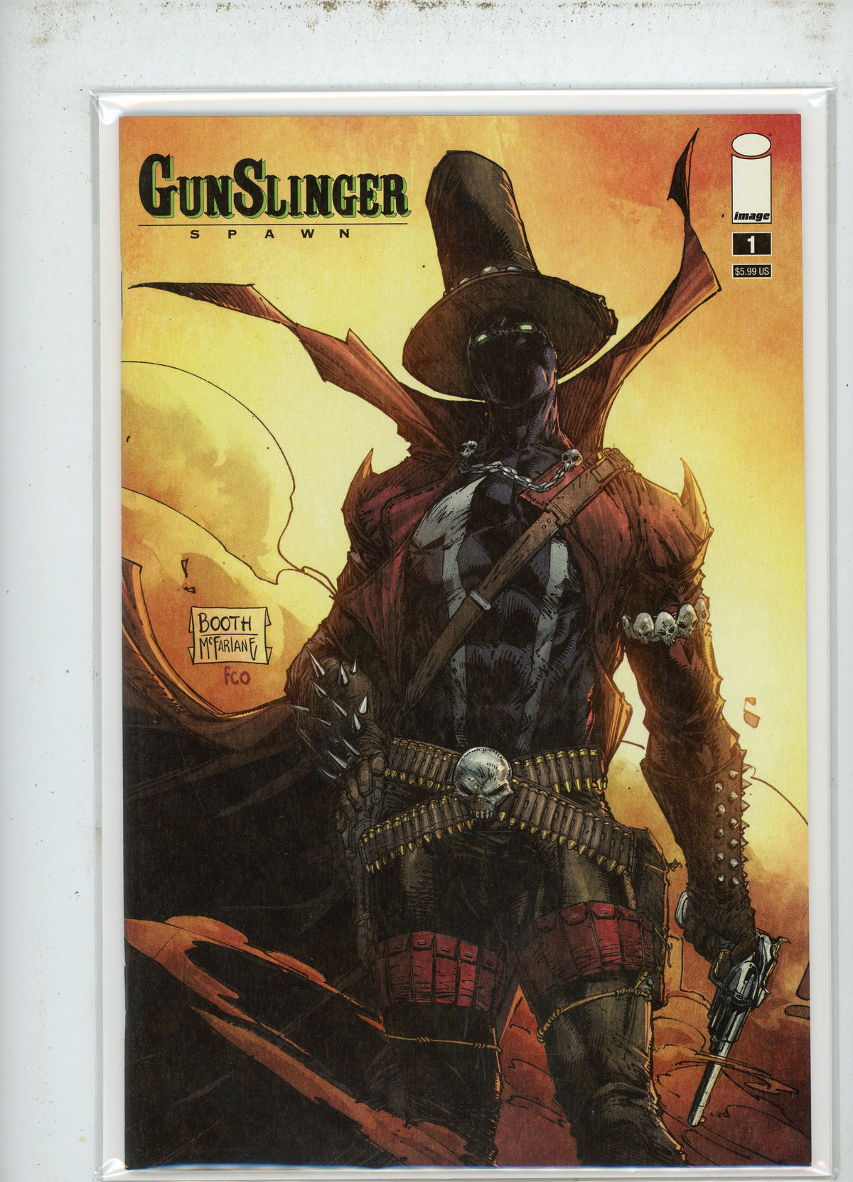 GUNSLINGER SPAWN #1 NM AWESOME MCFARLANE COVER KILLER SHEEN