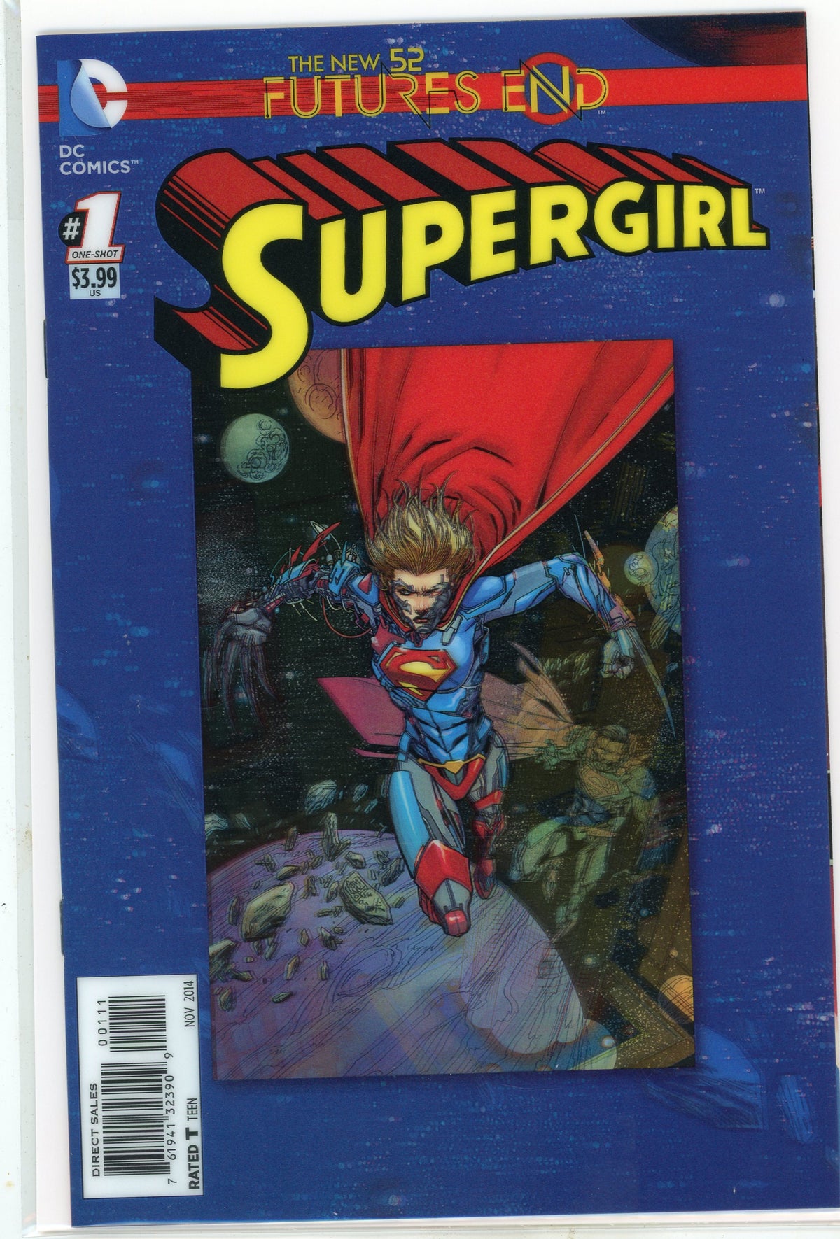 SUPERGIRL #1 FUTURES END NEW 52 NM STUNNING LENTICULAR COVER AWESOME SHEEN
