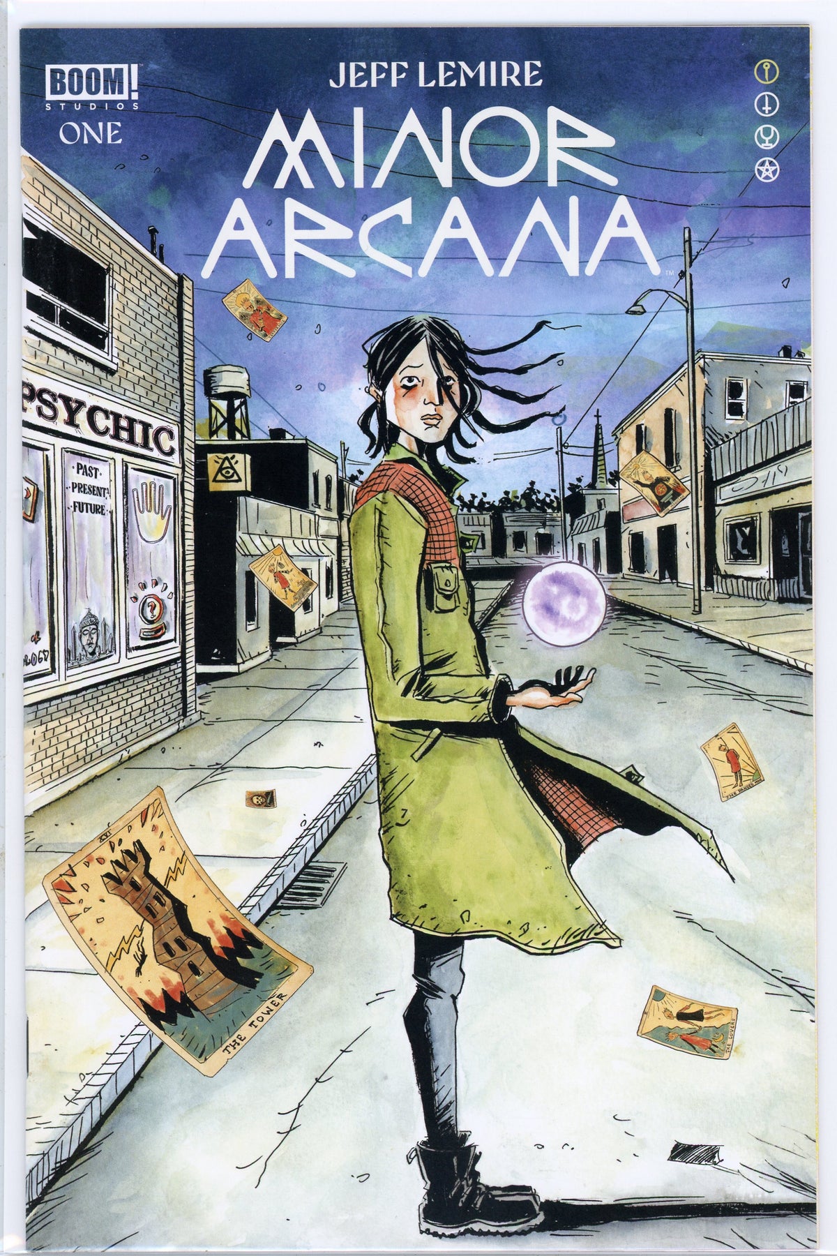MINOR ARCANA #1 NM LEMIRE WORK GLOSSY COLORS INTERESTING COVER