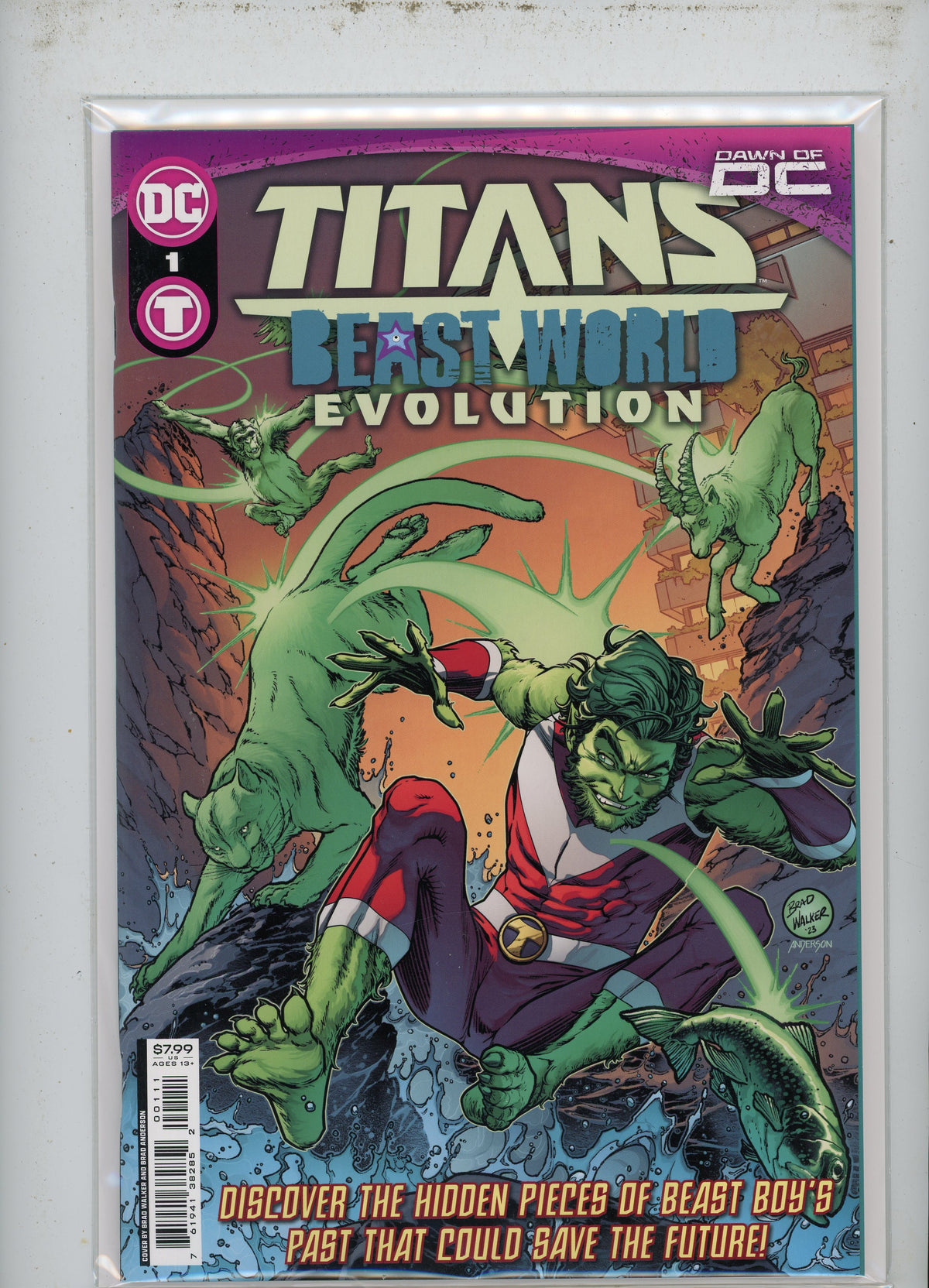 TITANS #1 BEAST WORLD EVOLUTION NM FANTASTIC COVER BLINDING GLOSS