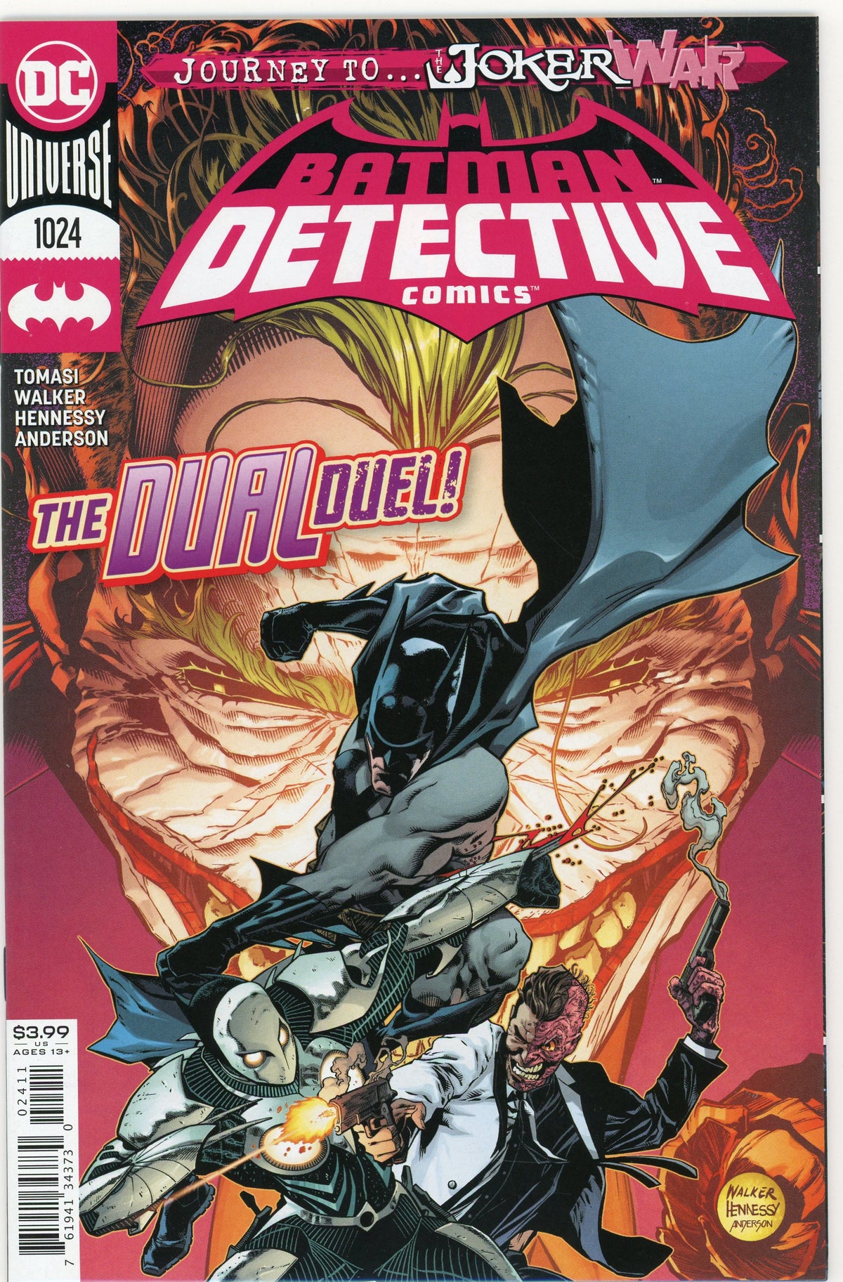BATMAN DETECTIVE COMICS #1024 NM COMPELLING BATTLE COVER NICE GLOSS