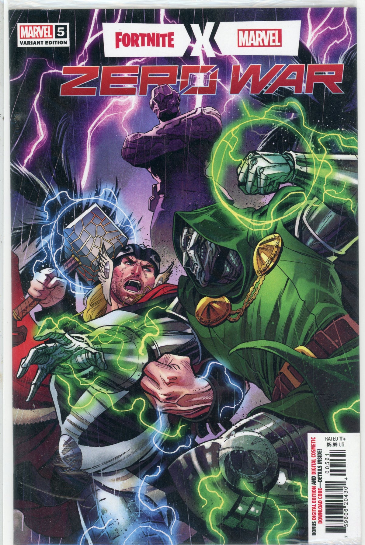 ZERO WAR #5 FORTNITE NM VARIANT ED. ELECTRIFYING BATTLE COVER NICE SHEEN