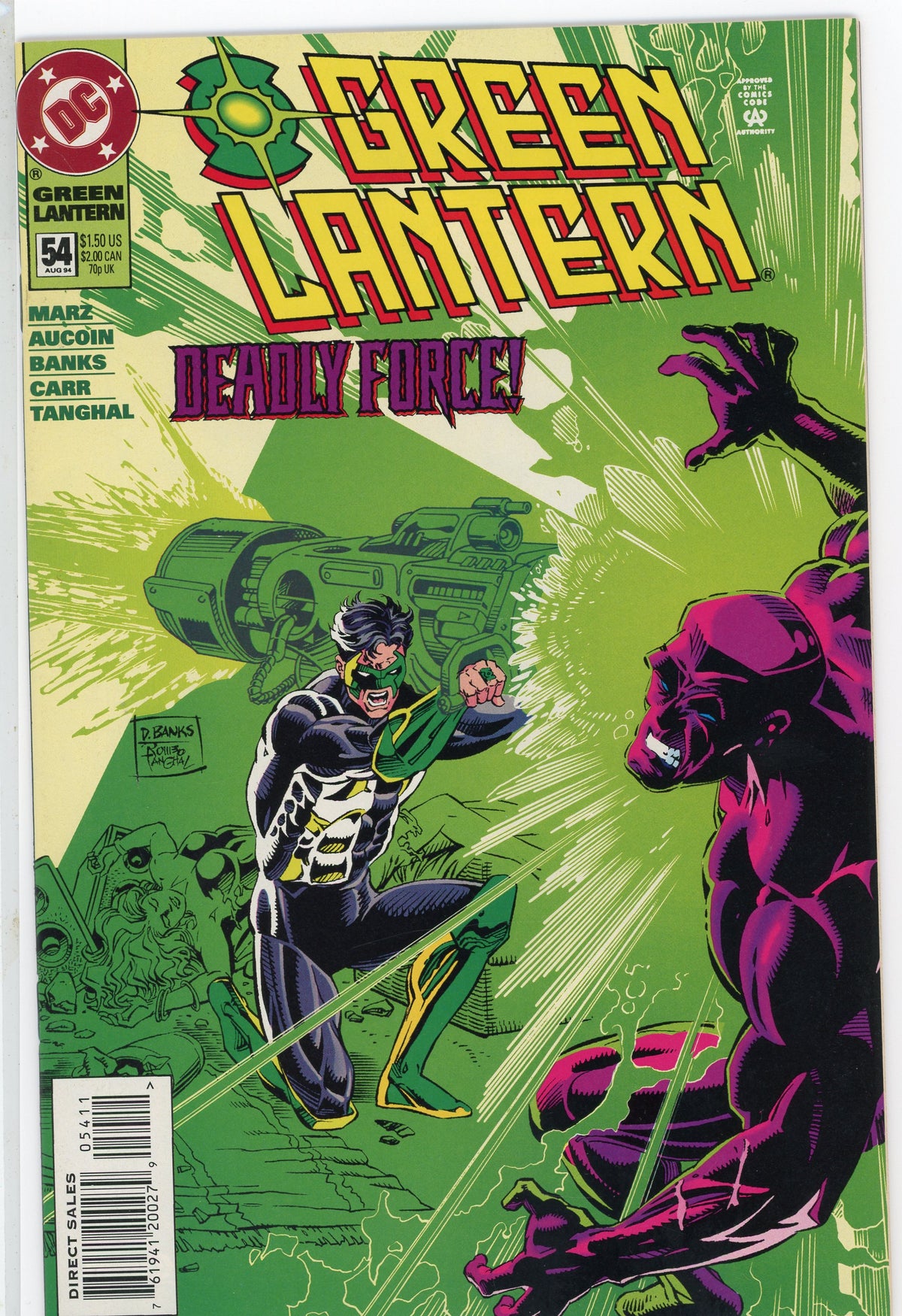GREEN LANTERN #54 NM CONCUSSIVE BATTLE COVER BRILLIANT GLOSS