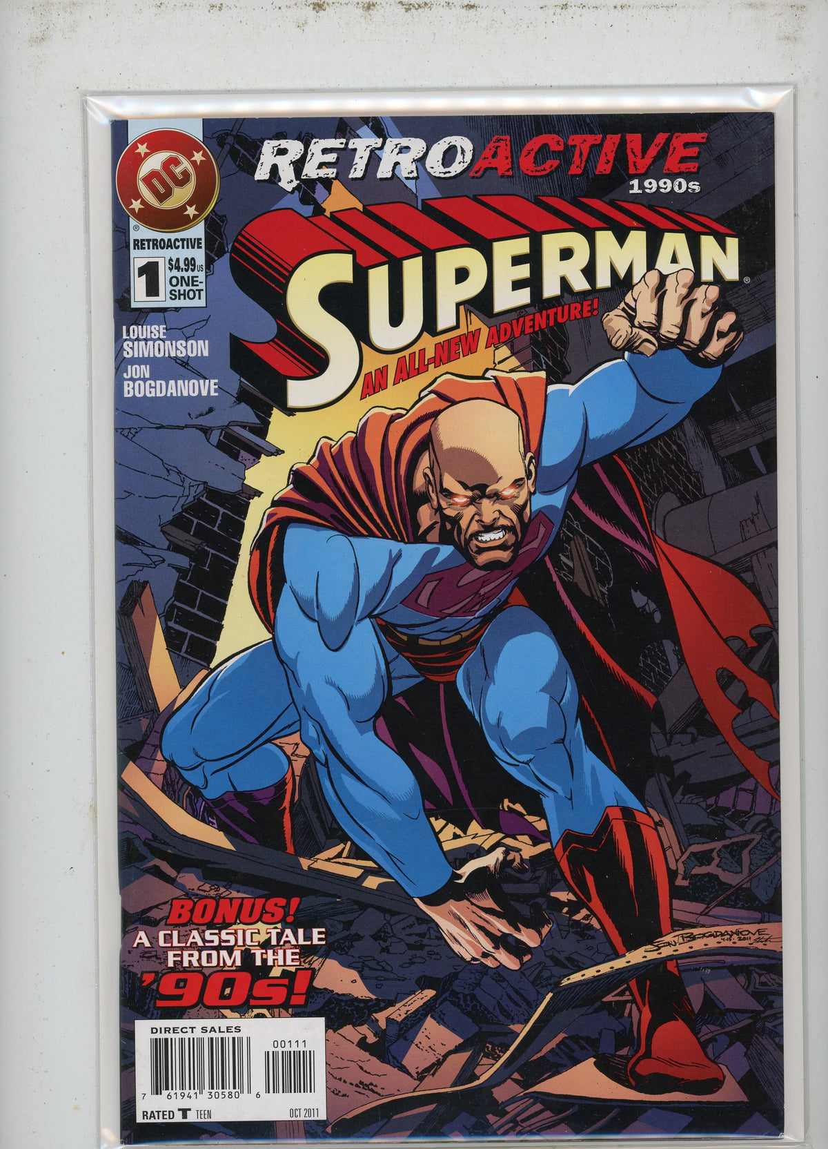 SUPERMAN #1 ONE SHOT NM RETRO 1990S GEM AWESOME GLOSS GREAT COVER