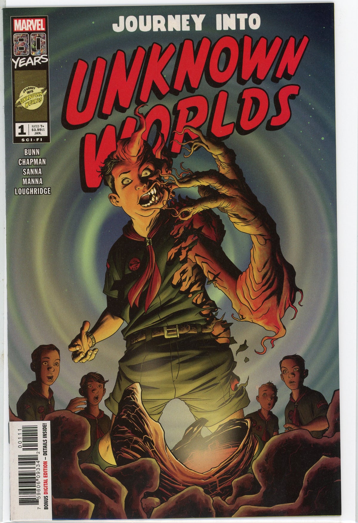 JOURNEY INTO UNKNOWN WORLDS #1 NM TERRIFYING COVER TREMENDOUS GLOSS