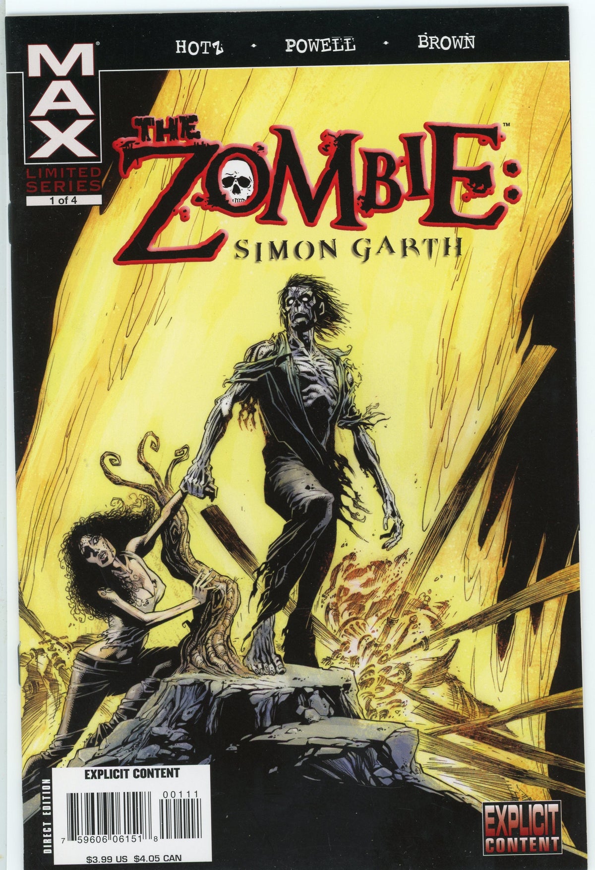 ZOMBIES SIMON GARTH #1 OF 4 NM CLASSIC COVER INCREDIBLE SHINE