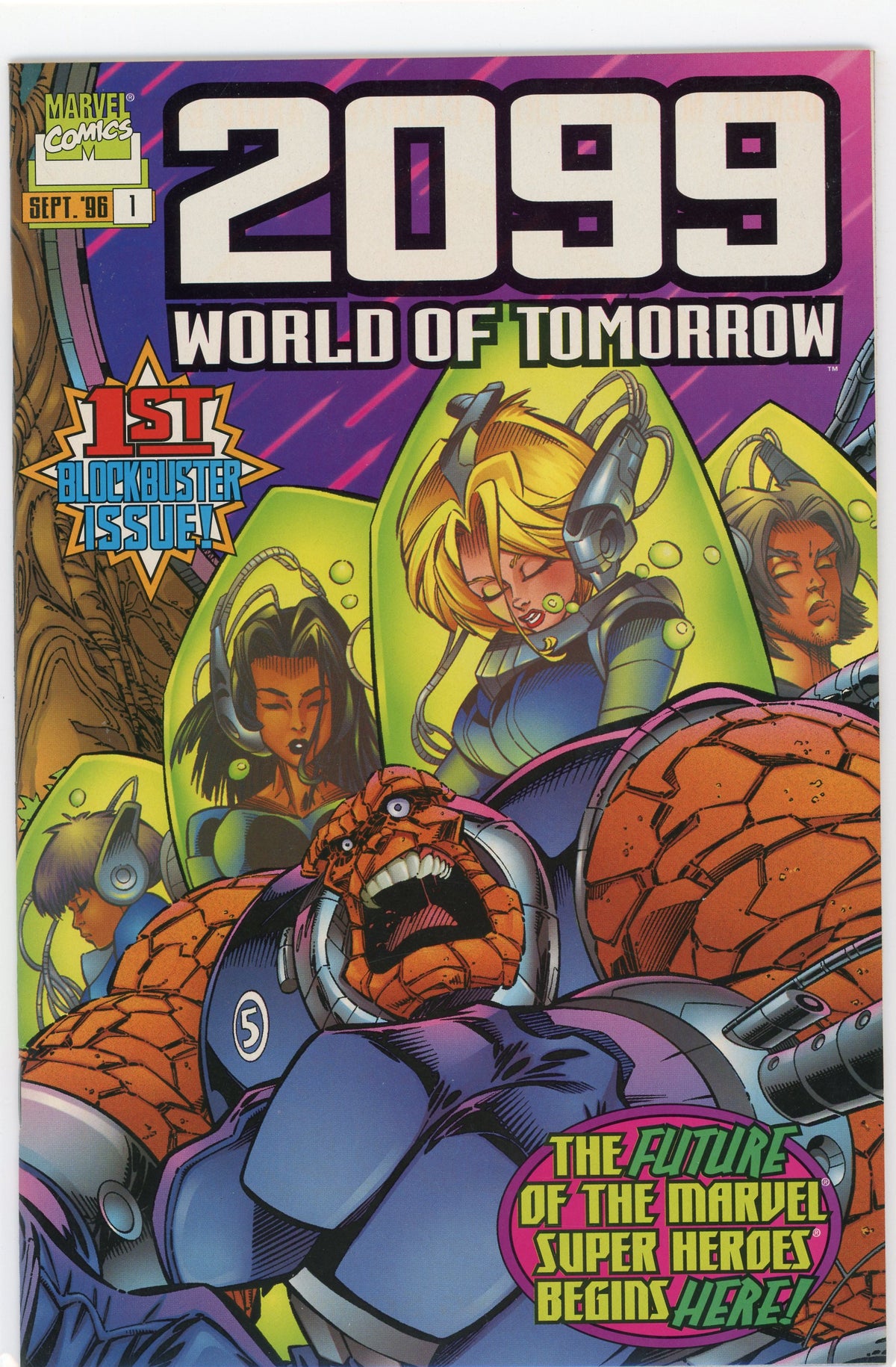 2099 WORLD OF TOMORROW #1 NM FANTASTIC COLOR PALETTE NICE GLOSS
