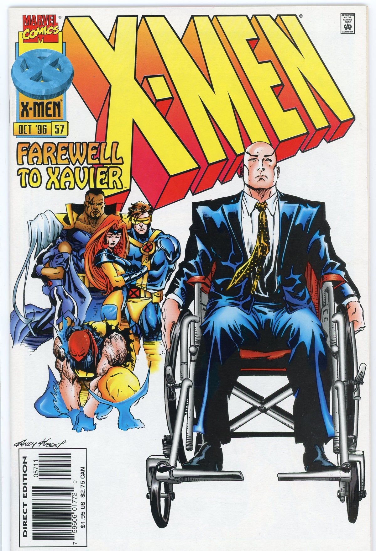 X-MEN #57 NM LUGUBRIOUS COVER BRILLIANT SHEEN