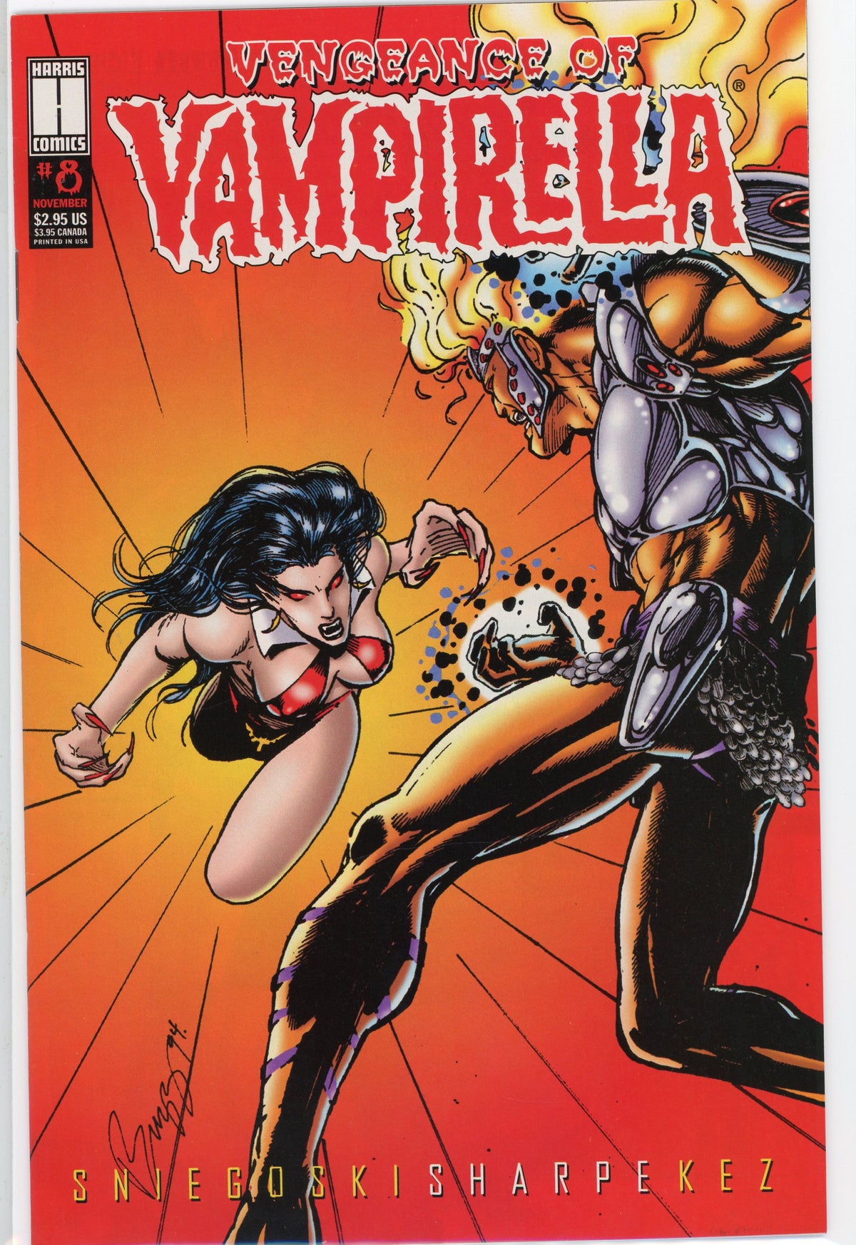 VENGEANCE OF VAMPIRELLA #8 NM KINETIC COVER PHENOMENAL SHEEN
