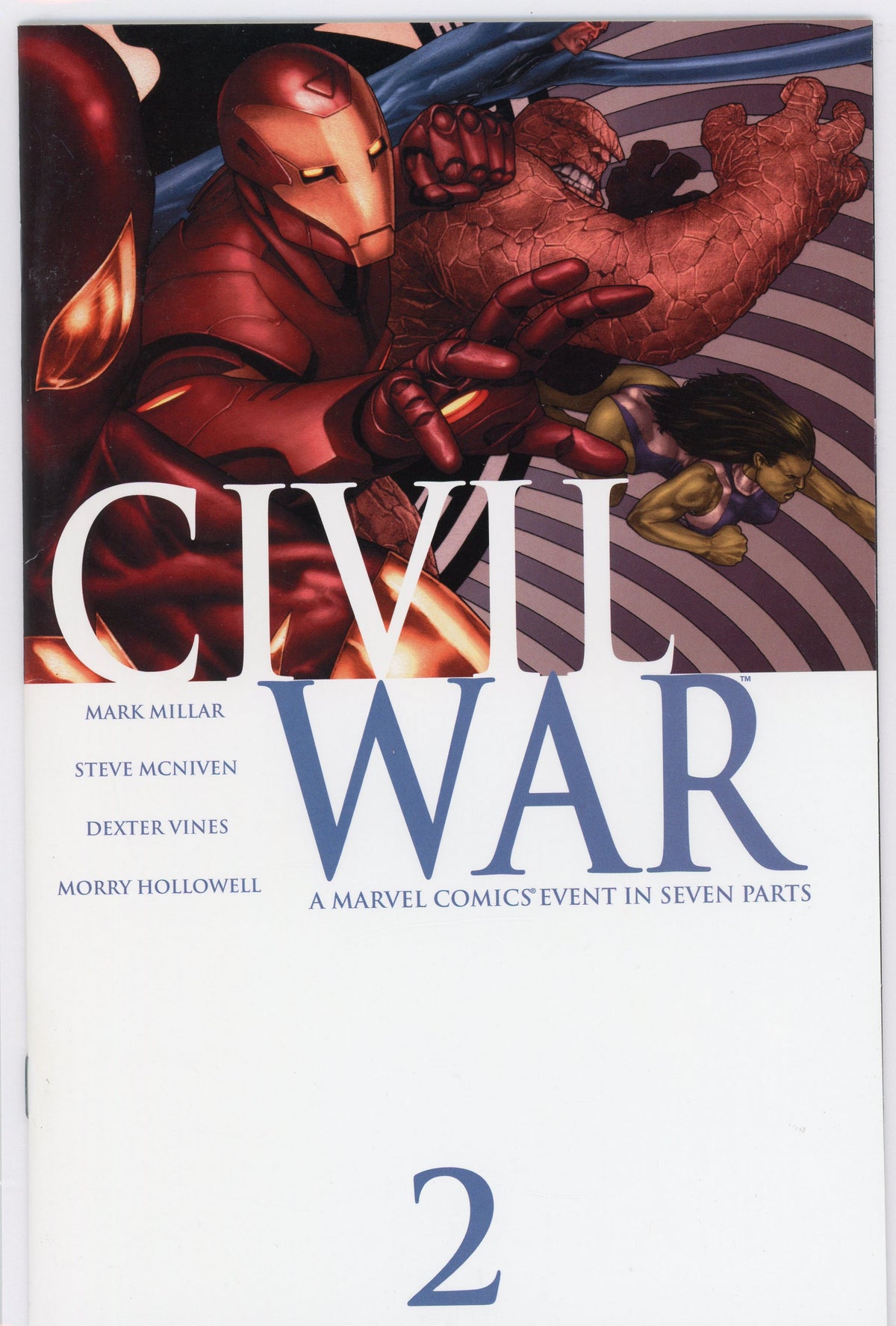 CIVIL WAR #2 NM MILLAR WORK AWE INSPRING COVER STUNNING GLOSS