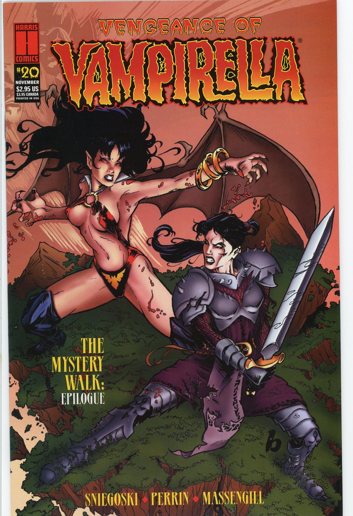 VENGEANCE OF VAMPIRELLA #20 NM GREAT BATTLE COVER TREMENDOUS GLOSS