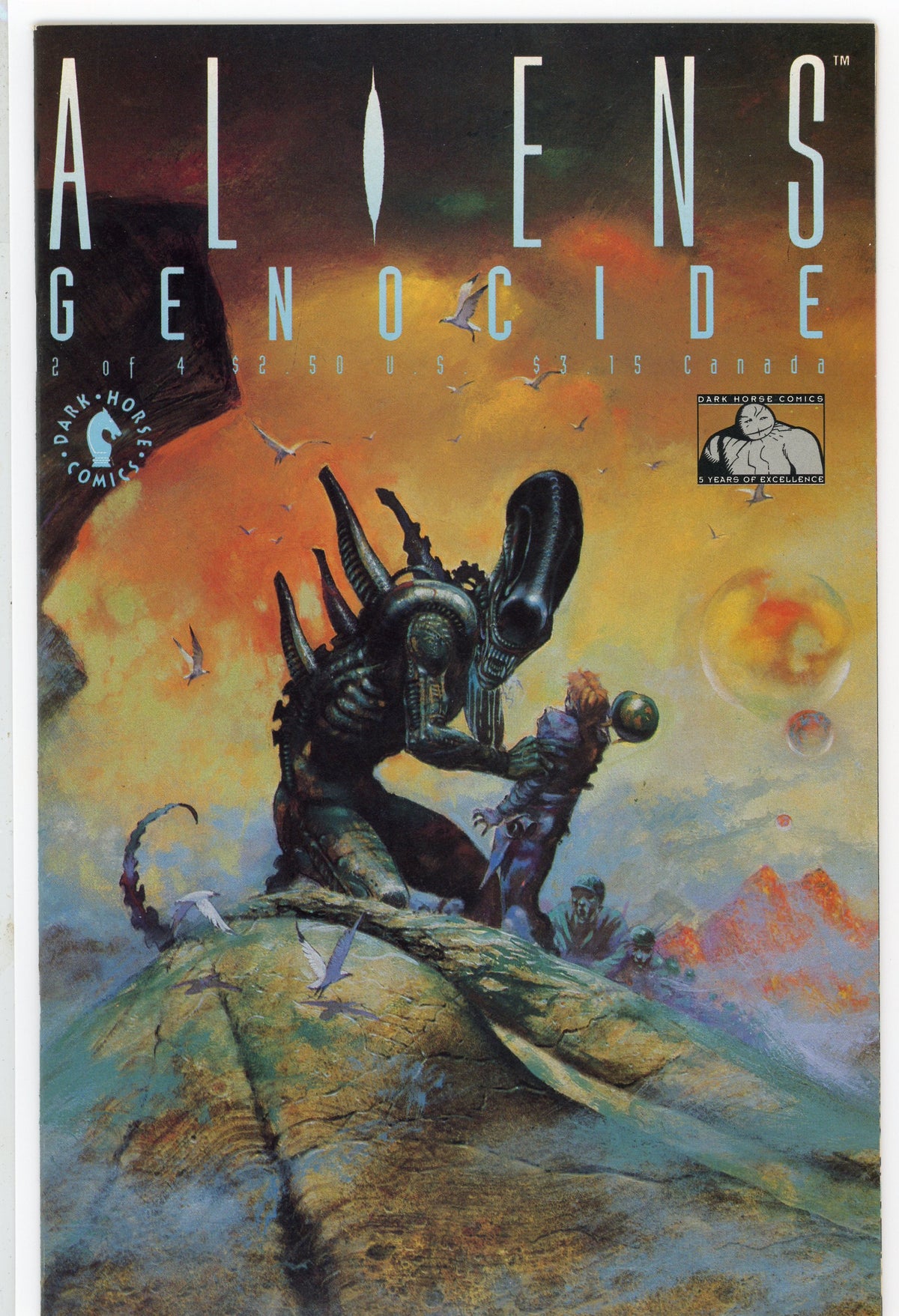 ALIENS GENOCIDE #2 OF 4 NM IMPRESSIONISTIC COVER NICE SHEEN