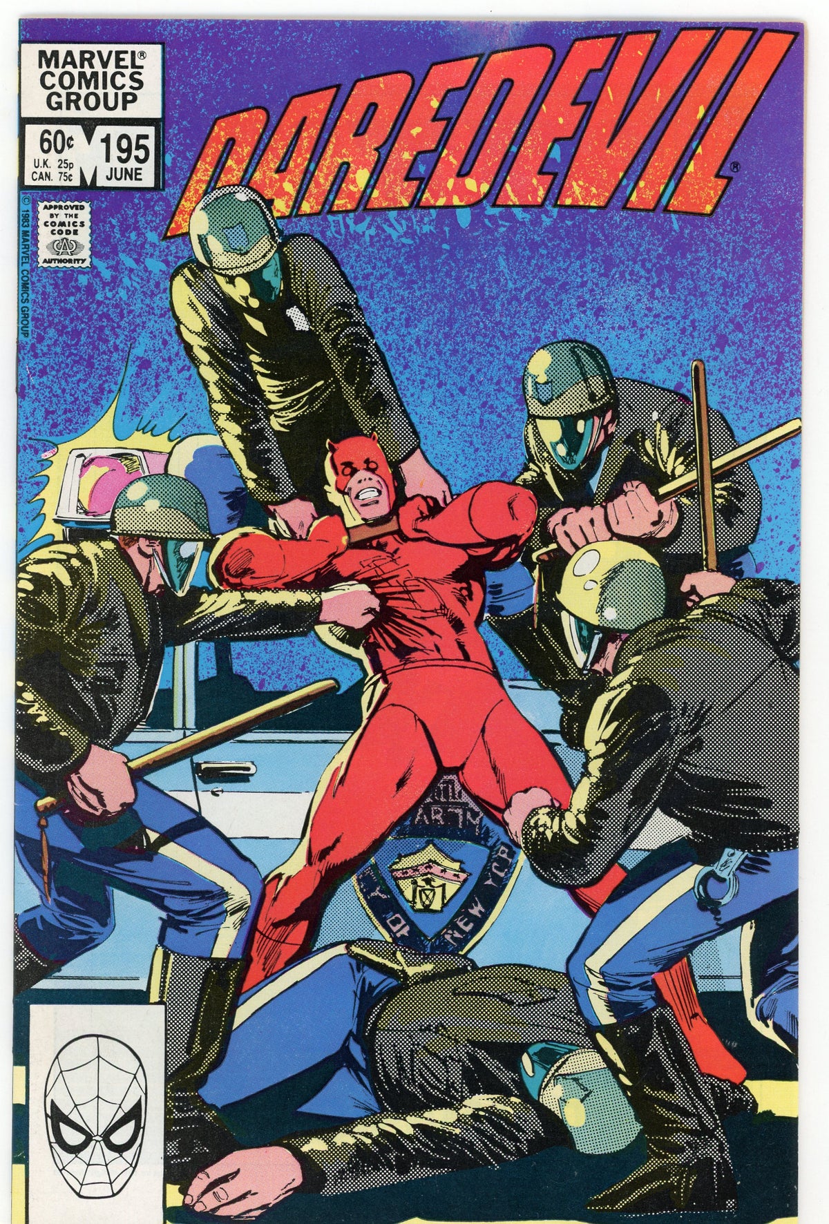 DAREDEVIL #195 NM CONTEMORARY RELEVANCE COVER VIVID HUES