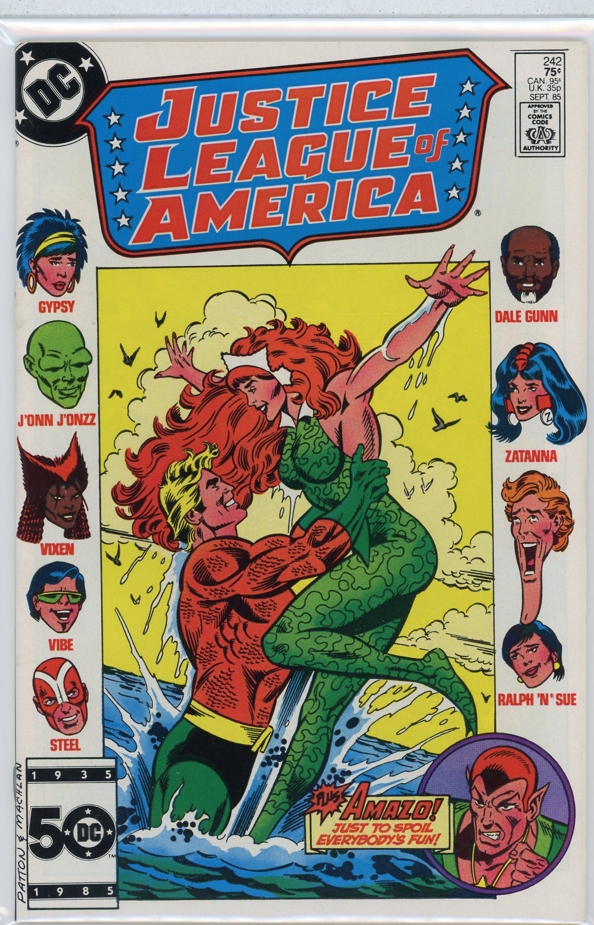 JUSTICE LEAGUE OF AMERICA #242 NM SUPER GLOSS CLASSIC COVER