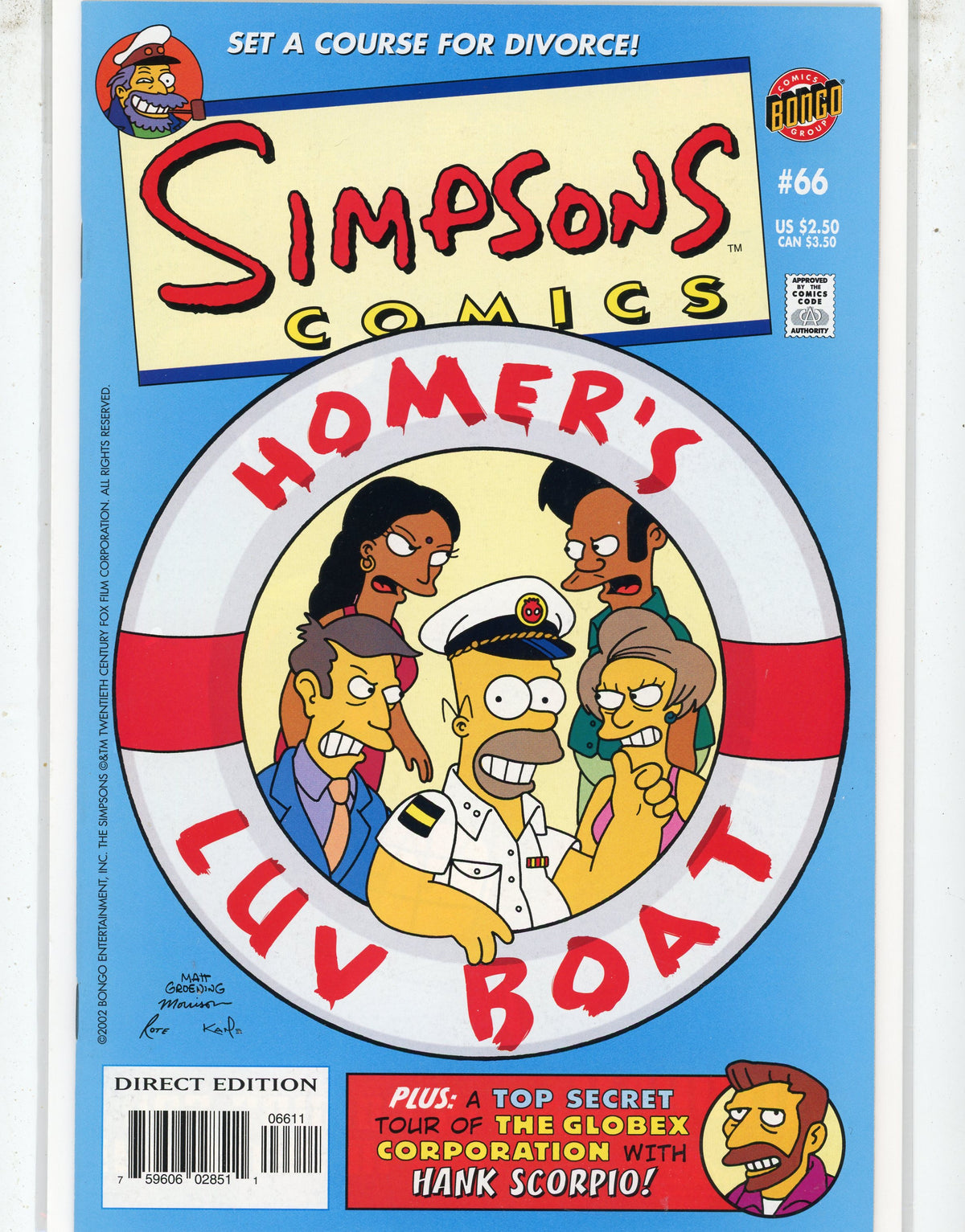Simpsons Comics #66, Bongo Comics,