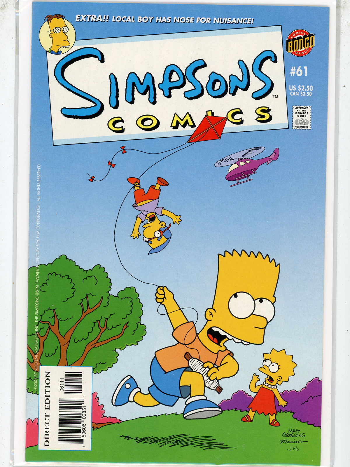 Simpsons Comics #61, Bongo Comics,