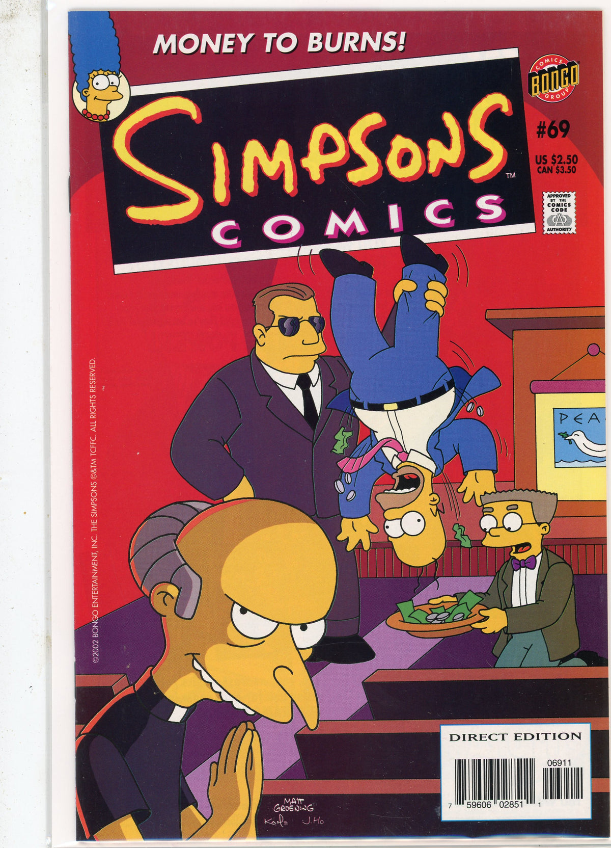 Simpsons Comics #69, Bongo Comics,