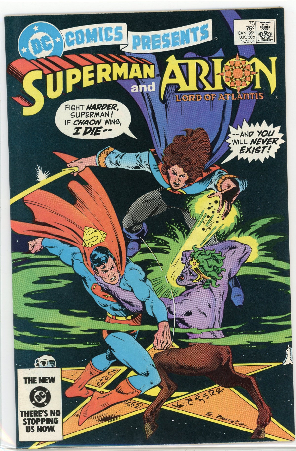 DC COMICS PRESENTS #75 NM BLOCKBUSTER BATTLE COVER GLOSSY SHEEN