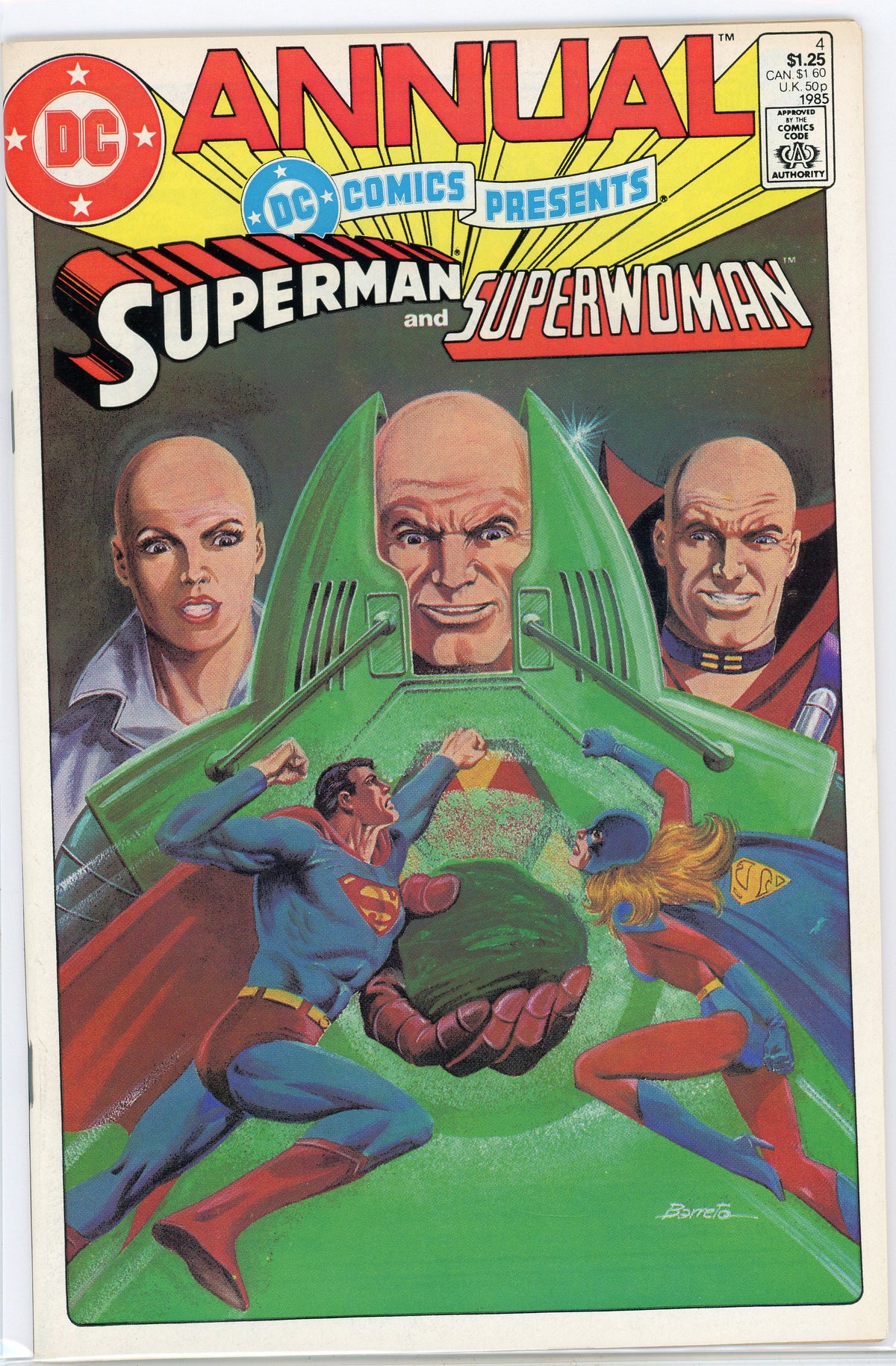 DC COMICS PRESENTS ANNUAL #4 NM FANTASTIC BARRETTO COVER NICE GLOSS