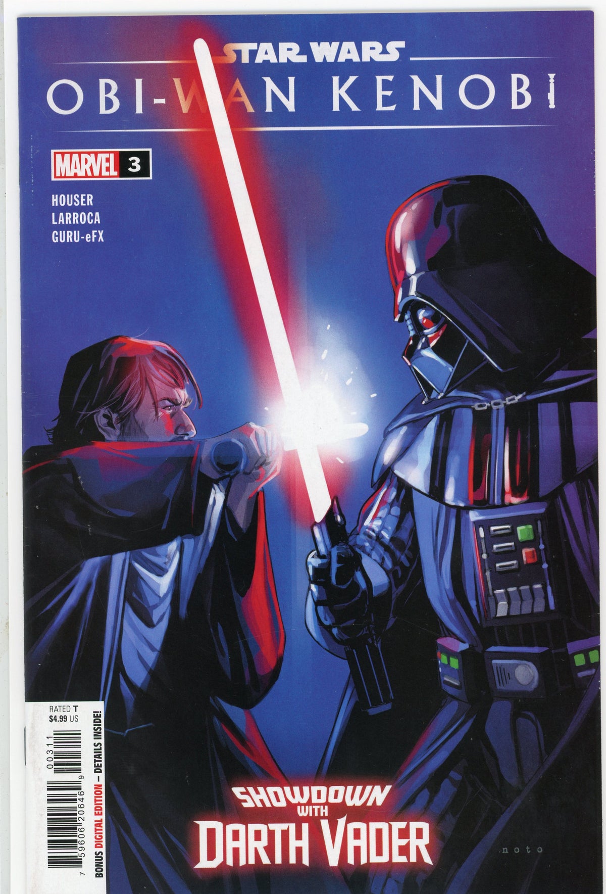 STAR WARS OBI WAN KENOBI #3 NM GREAT BATTLE COVER TREMENDOUS SHEEN