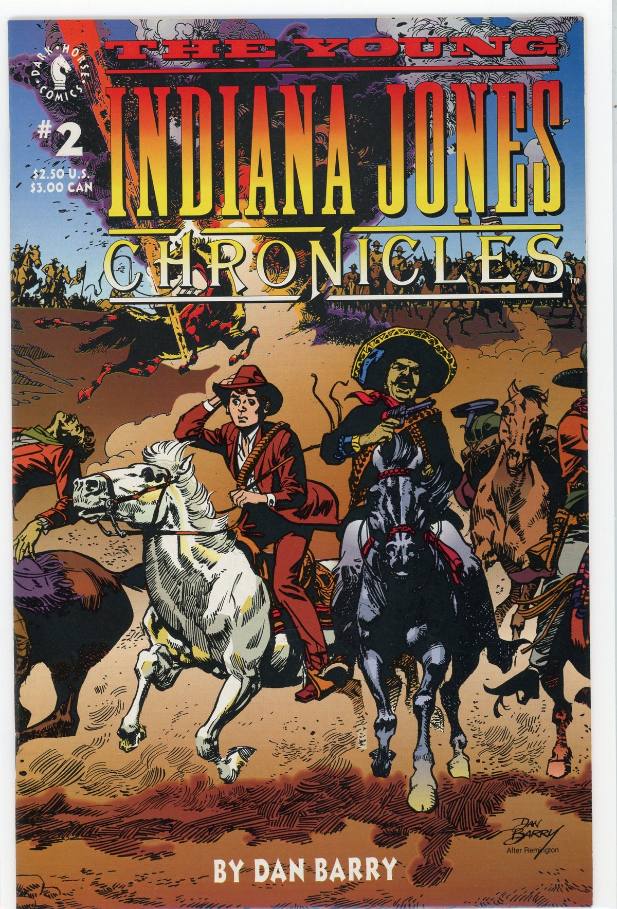 THE YOUNG INDIANA JONES CHRONICLES #2 NM DARK HORSE EXCITING COVER GEM