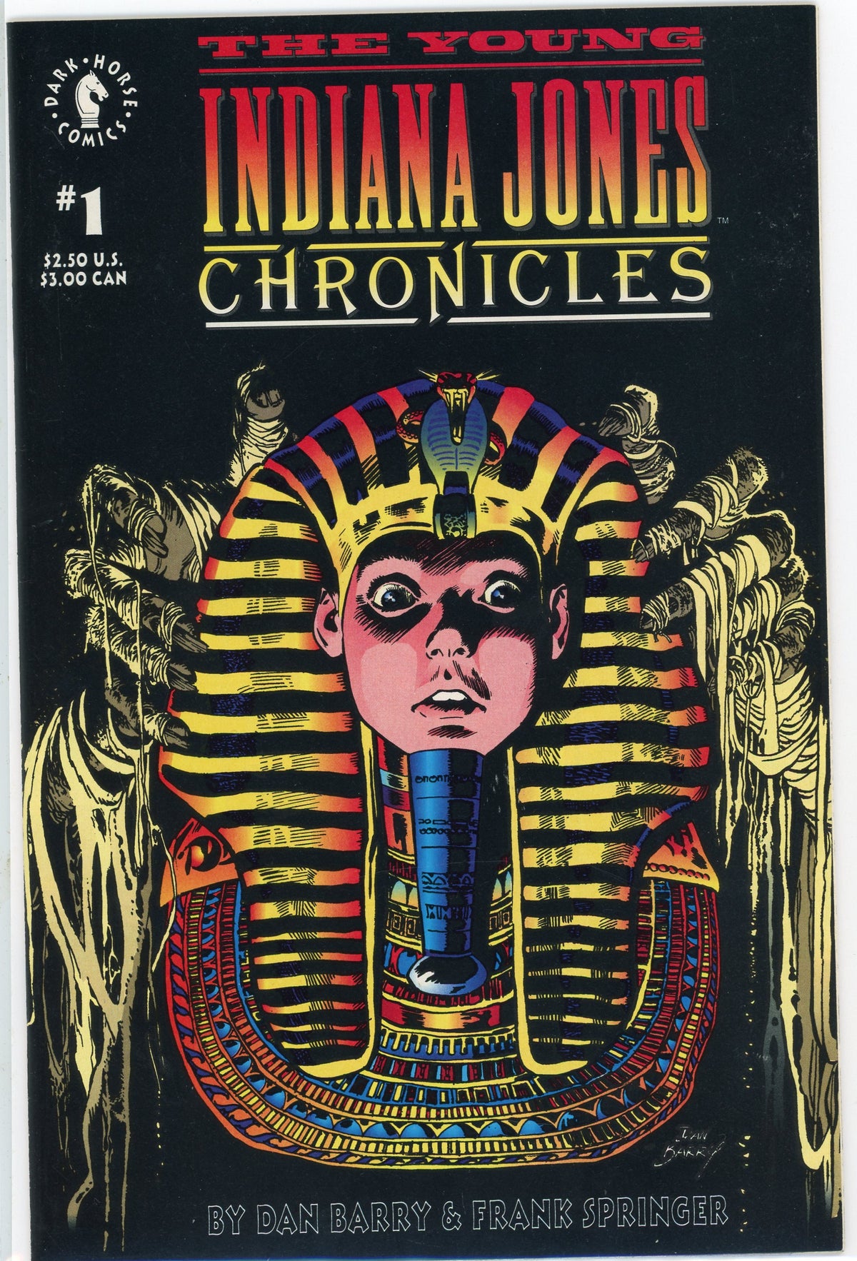 THE YOUNG INDIANA JONES CHRONICLES #1 NM CLASSIC KING TUT HOMAGE COVER