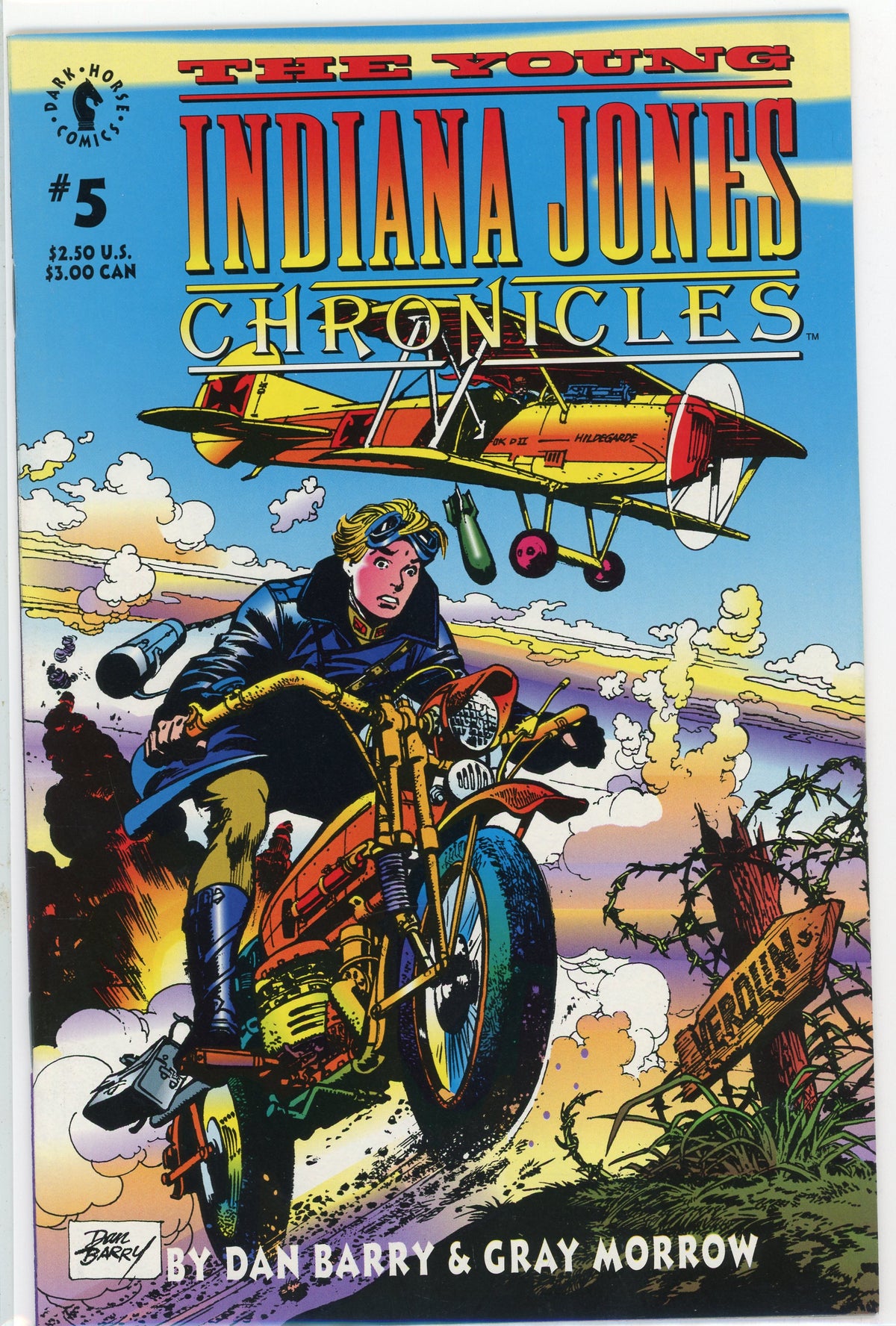 THE YOUNG INDIANA JONES CHRONICLES #5 NM DARK HORSE FABULOUS COVER