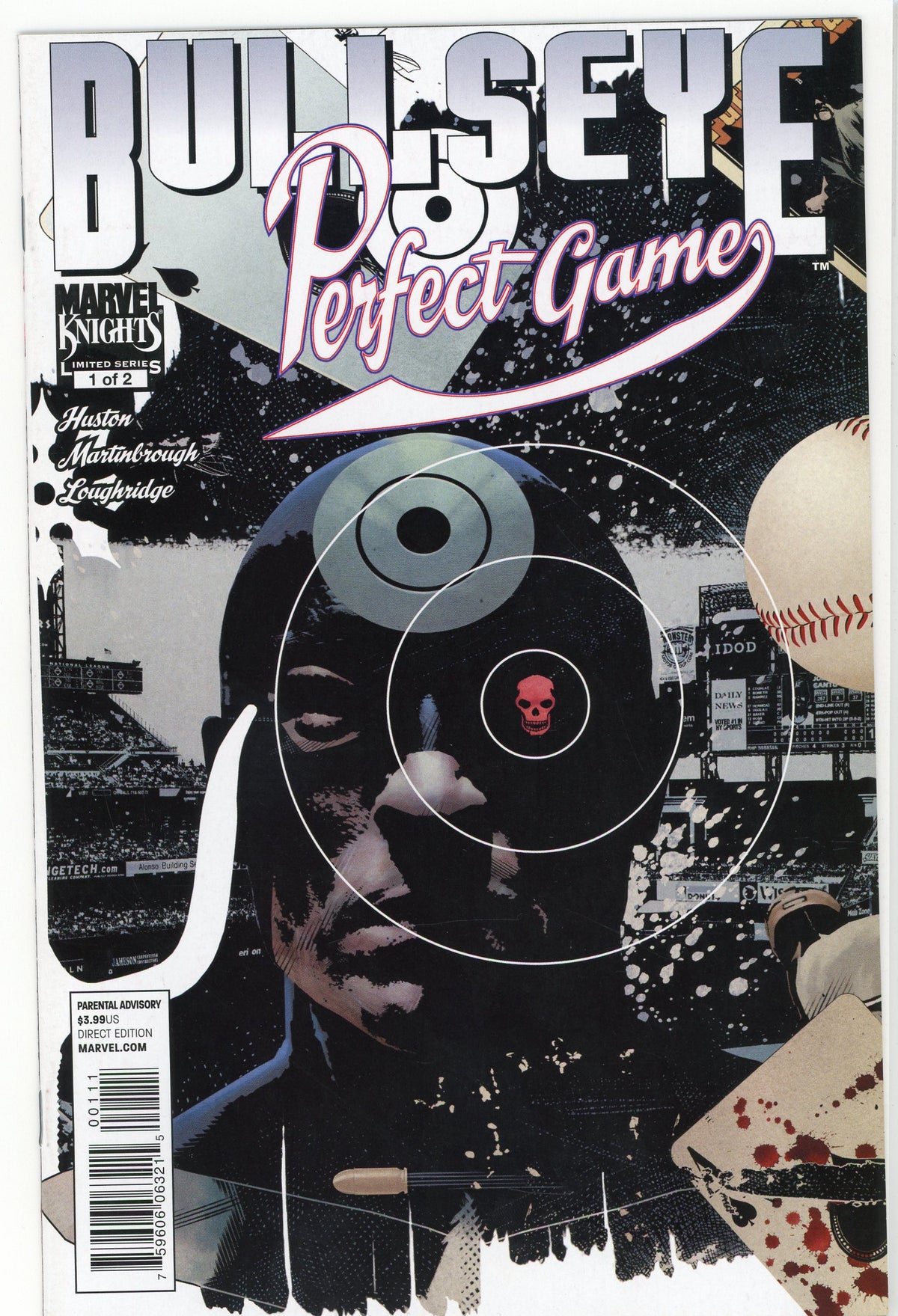 BULLSEYE #1 OF 2 PERFECT GAME VIVID COLORS CLASSIC COVER