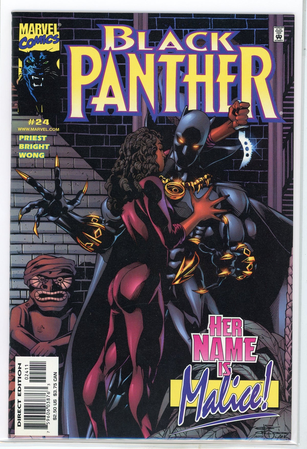 BLACK PANTHER #24 NM DRAMATIC COVER STUNNING GLOSSY SHEEN