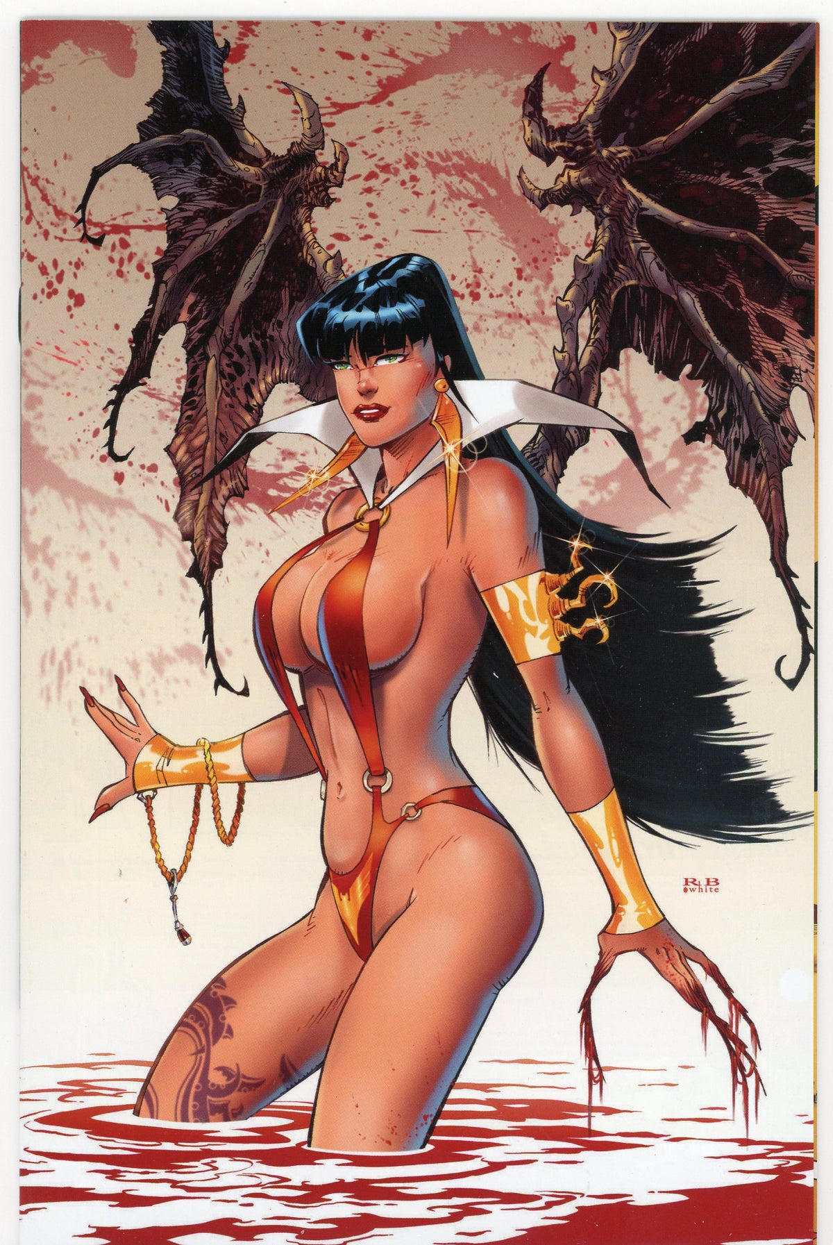VAMPIRELLA #19 1 IN 25 VARIANT RB WHITE COVER