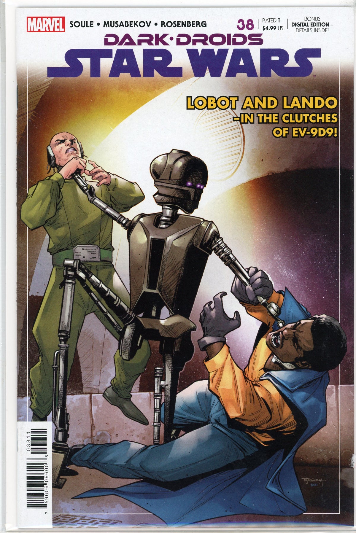 STAR WARS DARK DROIDS #38 NM STUNNING LANDO BATTLE COVER NICE GLOSS