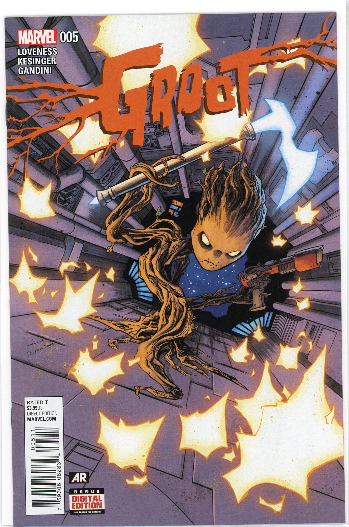 GROOT #5 NM MIND BLOWING COVER BRILLIANT FINISH