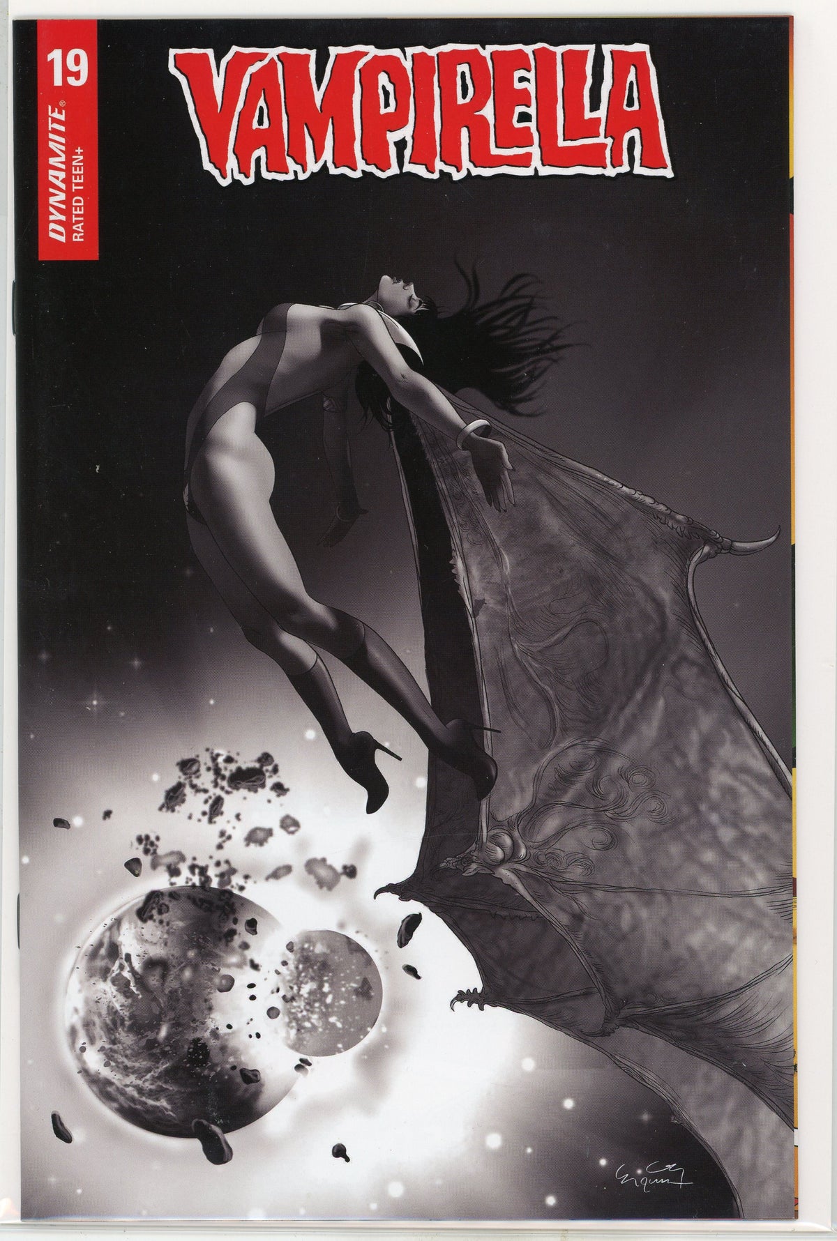 VAMPIRELLA #19 NM 9.6 1 IN 20 VARIANT ASTOUNDING BLACK AND WHITE COVER