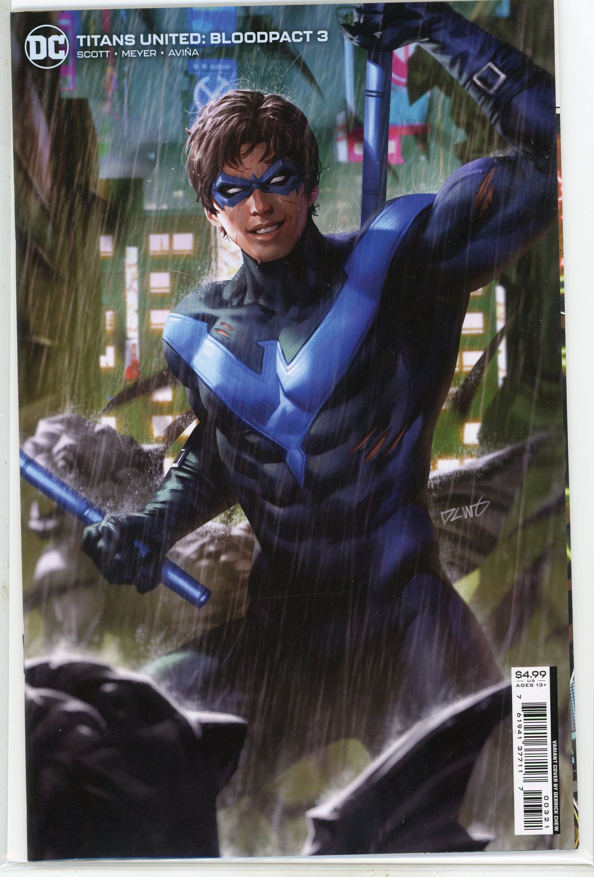 TITANS UNITED BLOODPACT #3 NM VARIANT COVER BRILLIANT GLOSS