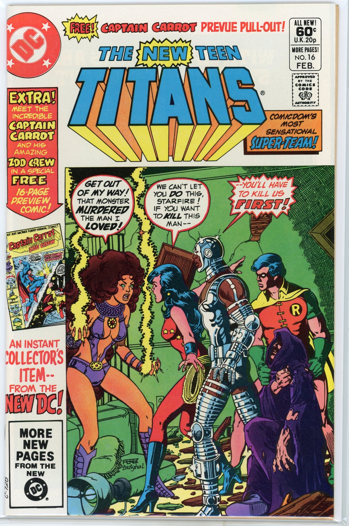 NEW TEEN TITANS #16 NM KEY COLLECTORS CLASSIC ICONIC COVER GEM