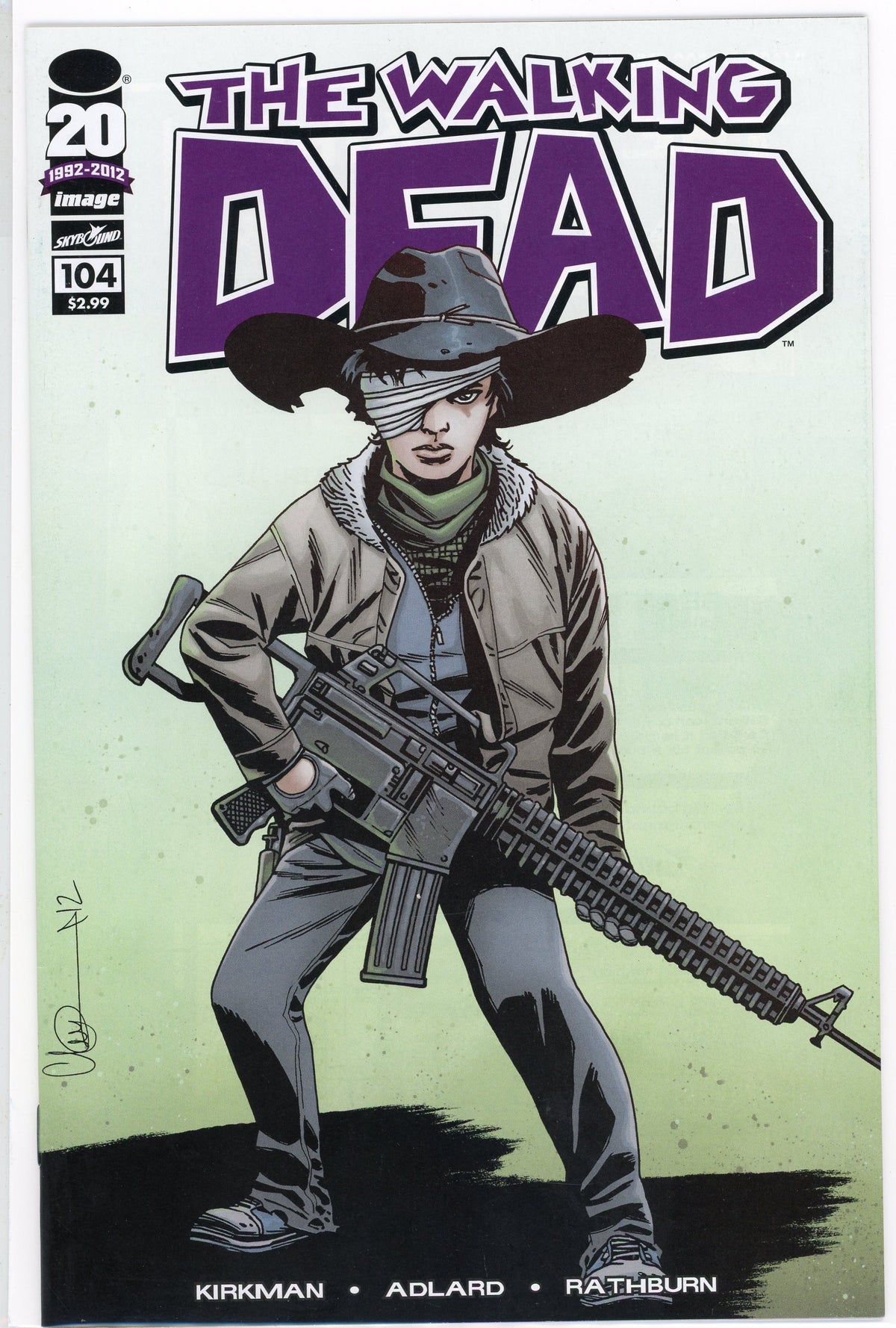 THE WALKING DEAD #104 NM TERRIFIC COVER FANTASTIC GLOSS KIRKMAN WORK
