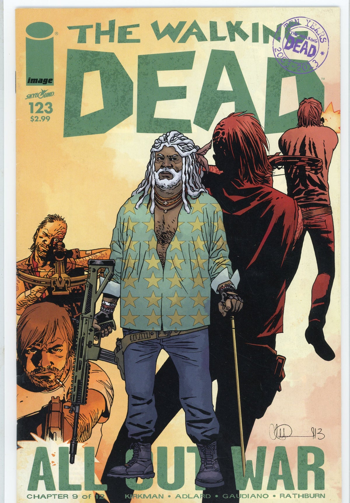 THE WALKING DEAD #123 NM CLASSIC COVER BRILLIANT SHINE