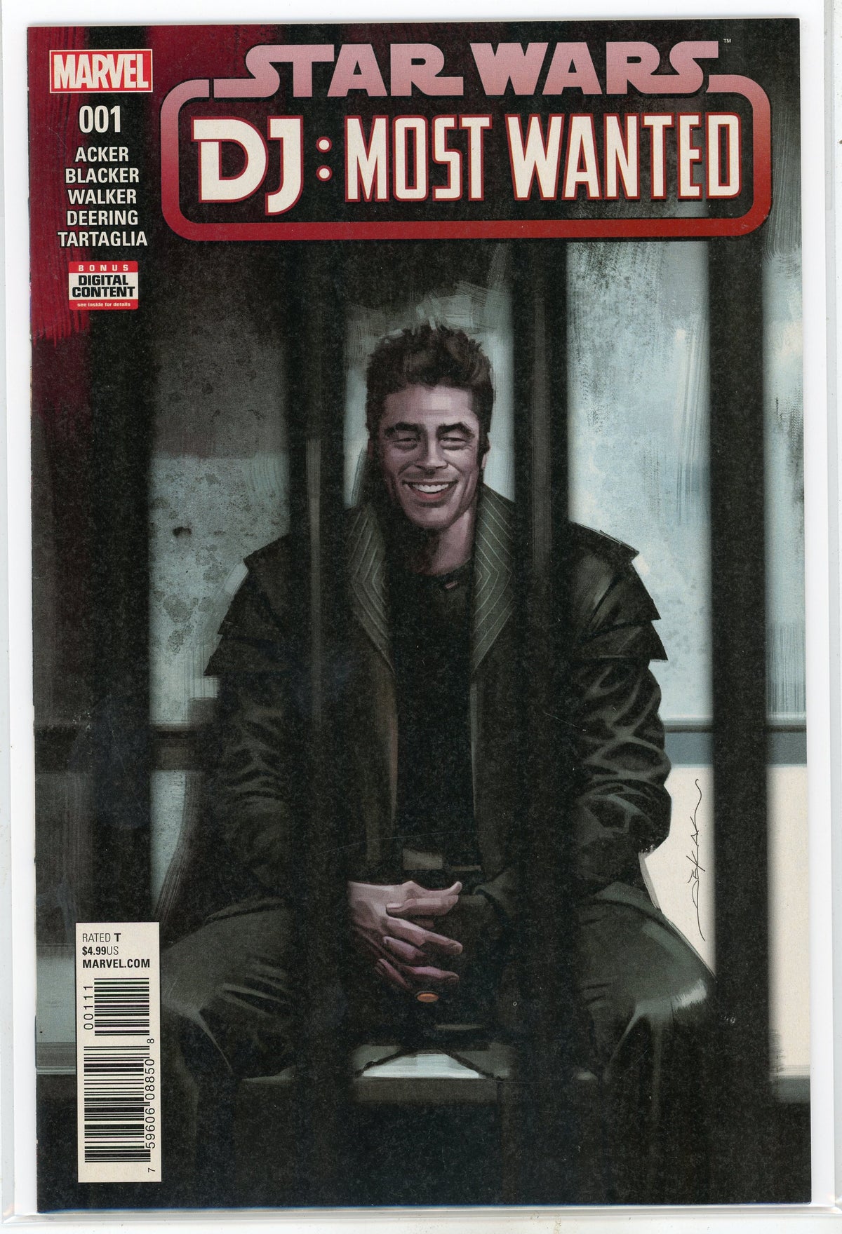 STAR WARS #1 DJ MOST WANTED NM CLAUSTROPHOBIC COVER VIVID SHEEN