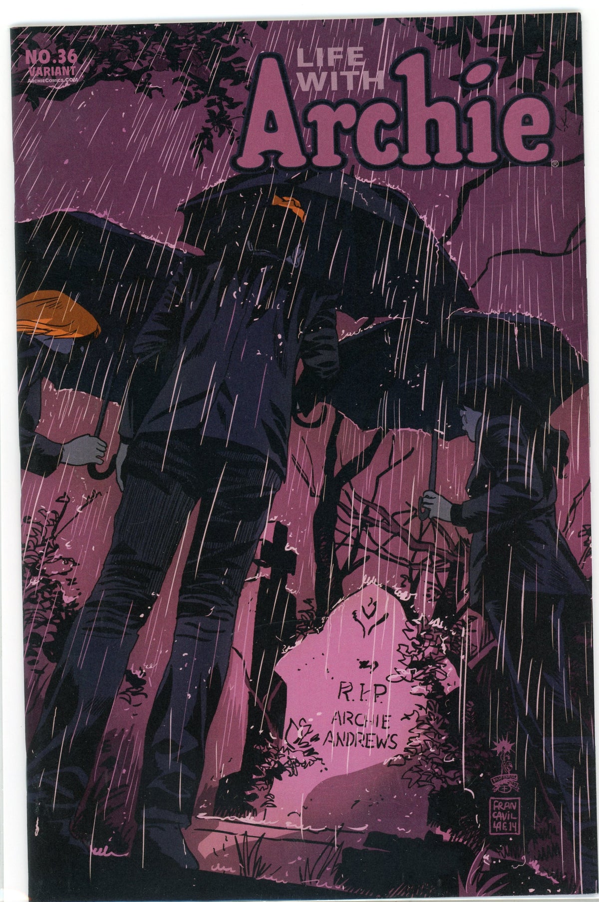LIFE WITH ARCHIE #36 NM VARIANT ED. MOURNFUL COVER EXCEPTIONAL GLOSS