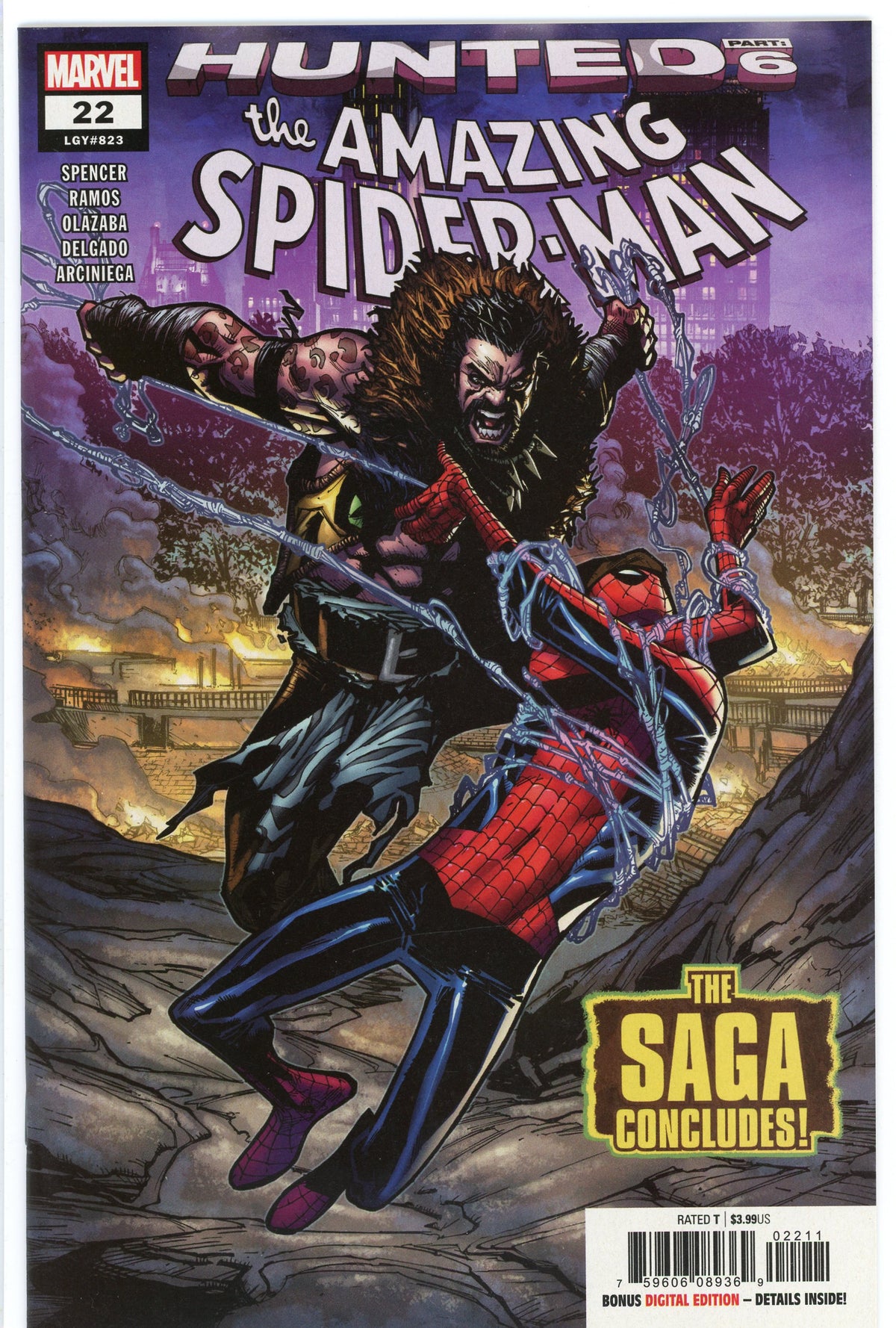 THE AMAZING SPIDERMAN #22 NM GREAT BONDAGE COVER STUNNING COLOR PALETTE