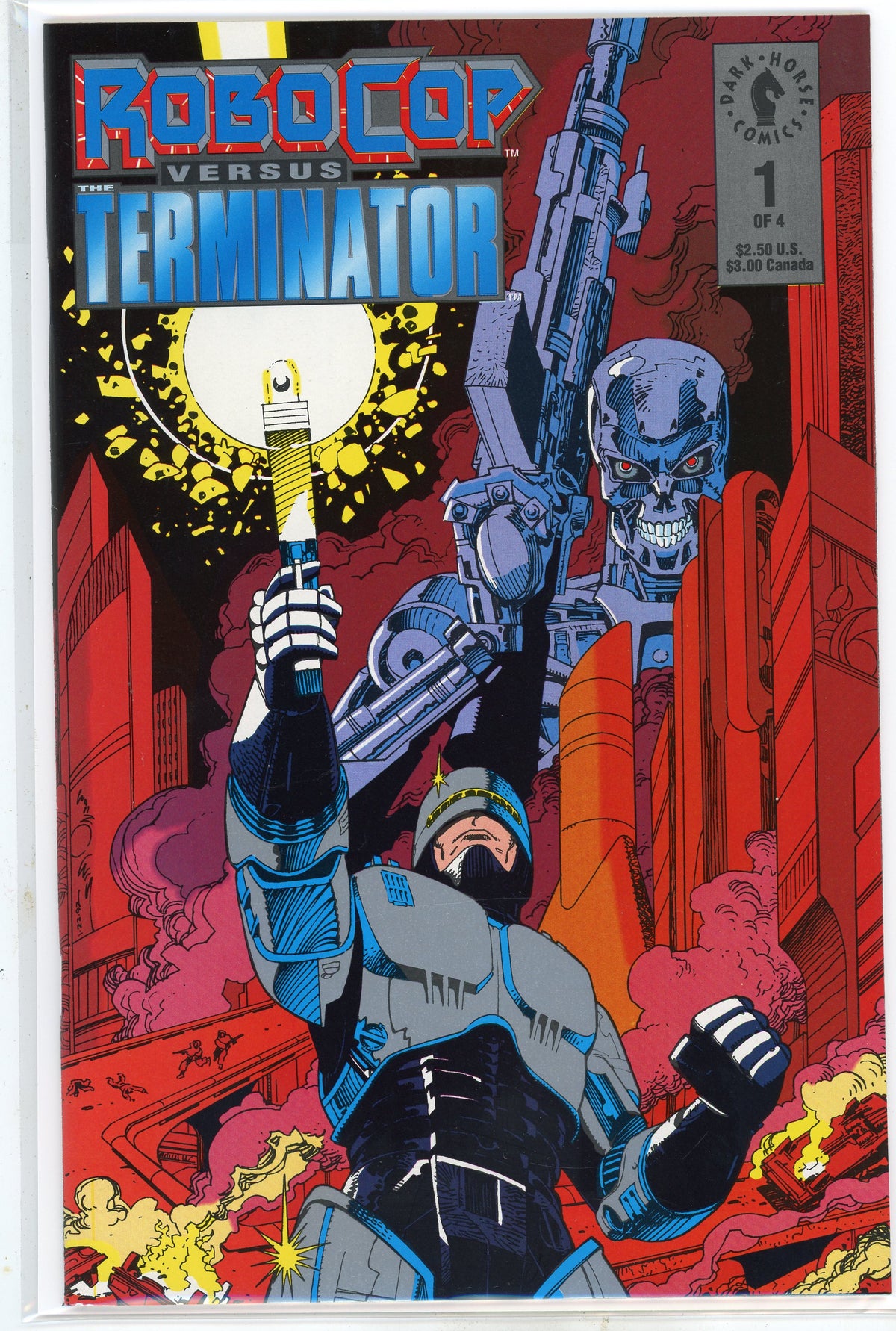 ROBOCOP VS. TERMINATOR #1 OF 4 NM ACTION PACKED COVER DARK HORSE COMICS