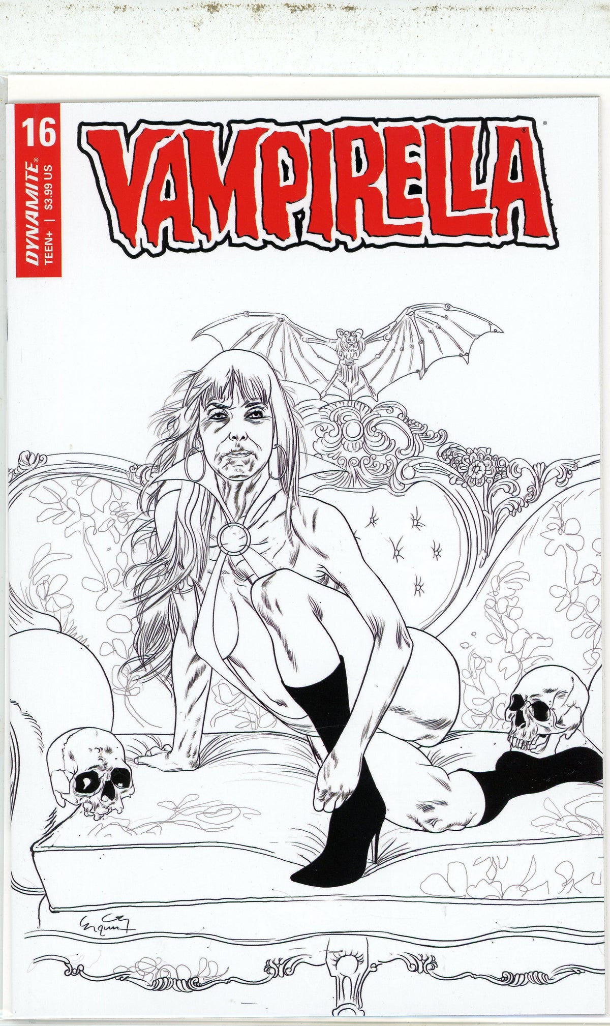 VAMPIRELLA #16 NM 9.6 1 IN 25 BLACK AND WHITE COVER VARIANT