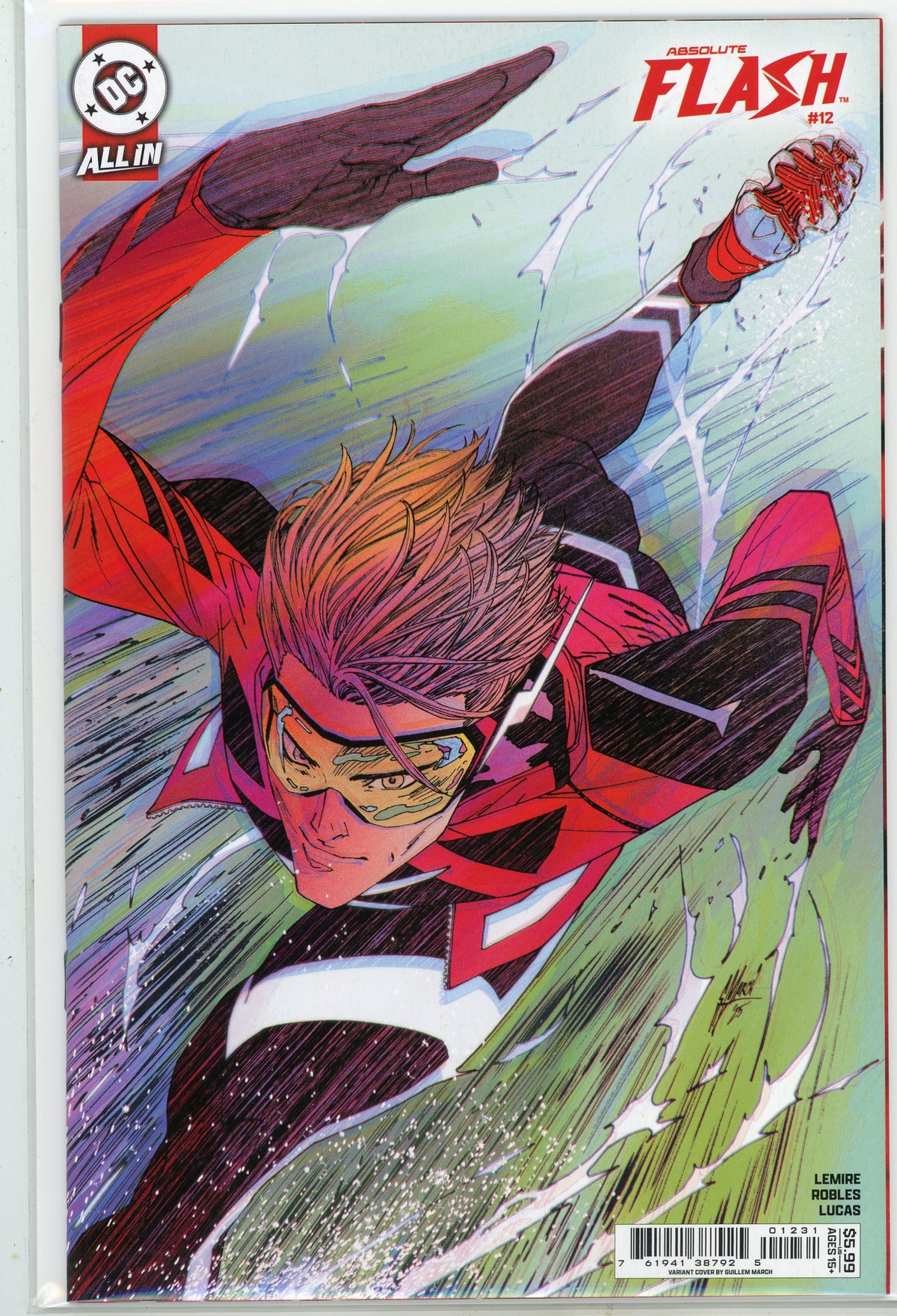 ABSOLUTE FLASH #12 ALL IN NM ACTION PACKED COVER STUNNING SHEEN